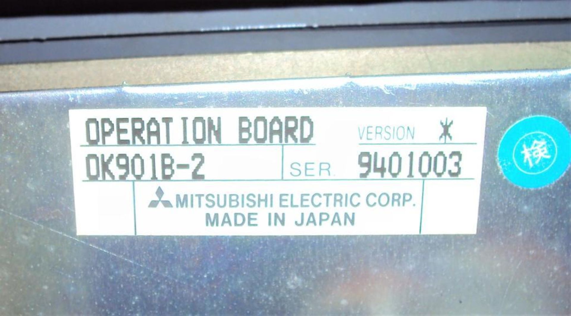 Mitsubishi OKK PNC BN111B534 Operator Interface Keypad Door Panel - Image 6 of 8