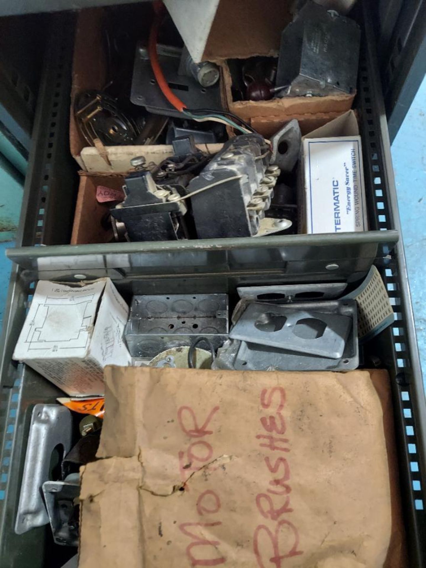 4 Drawer File Cabinet with Assorted Electrical - Image 5 of 5