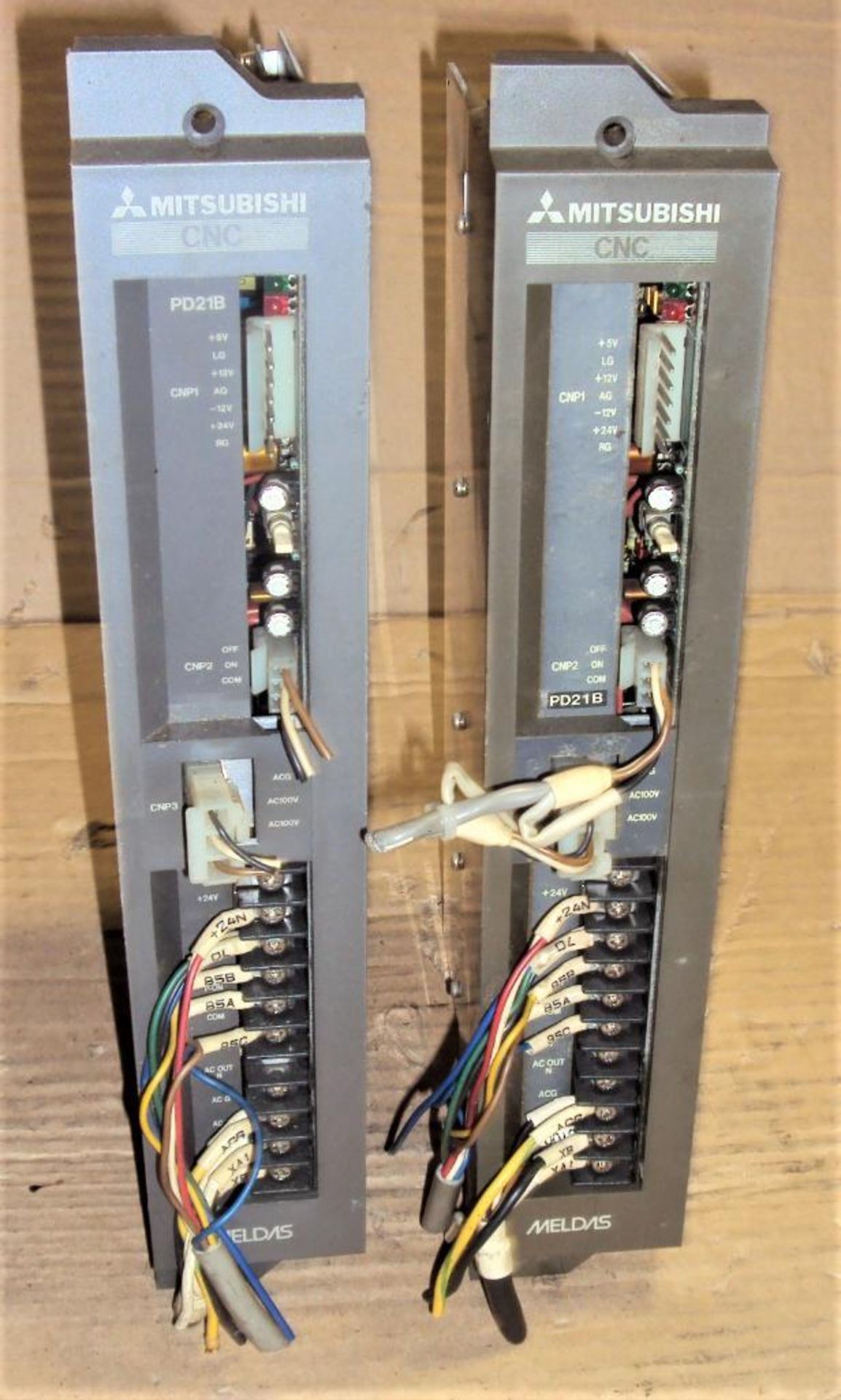 (2) Mitsubishi CNC Meldas PD21B Power Supply Module