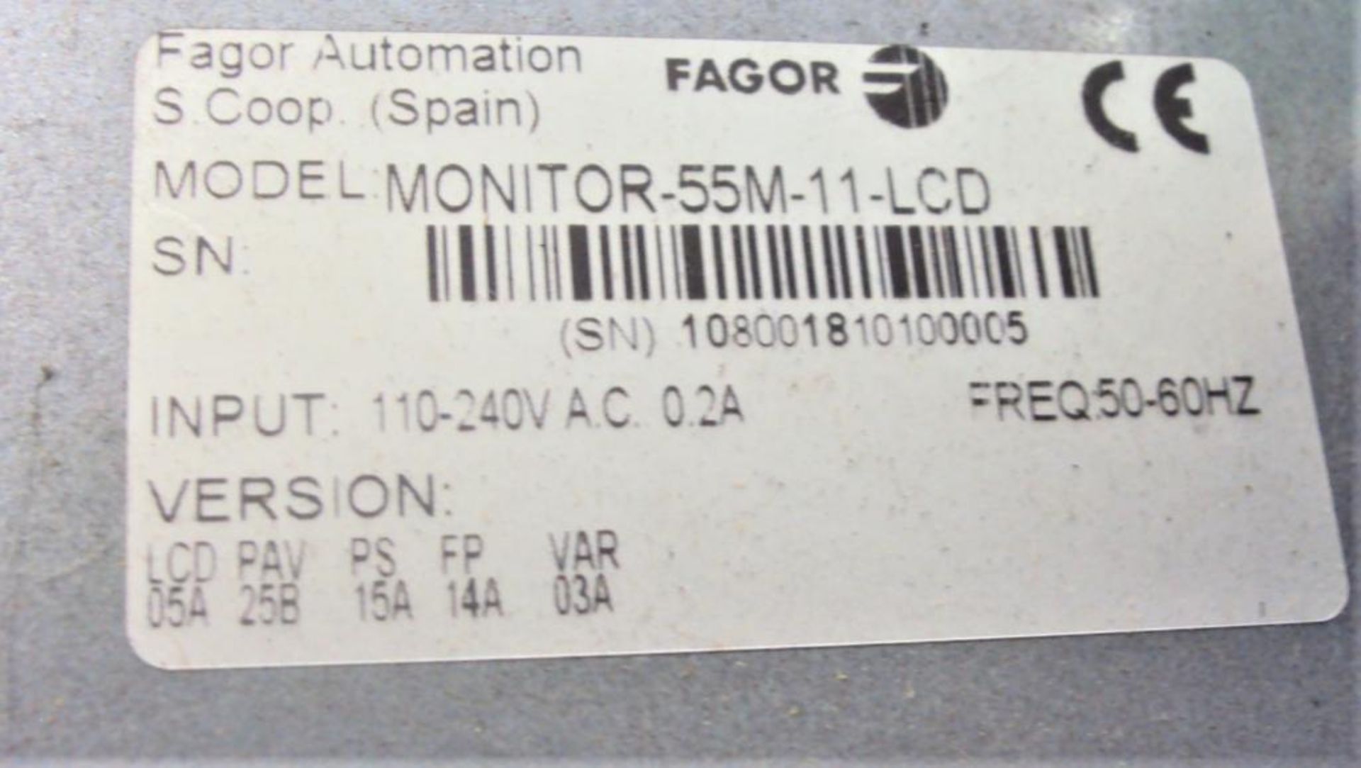 Fagor Automation Operator Interface Keyboard Door Panel - Image 5 of 6