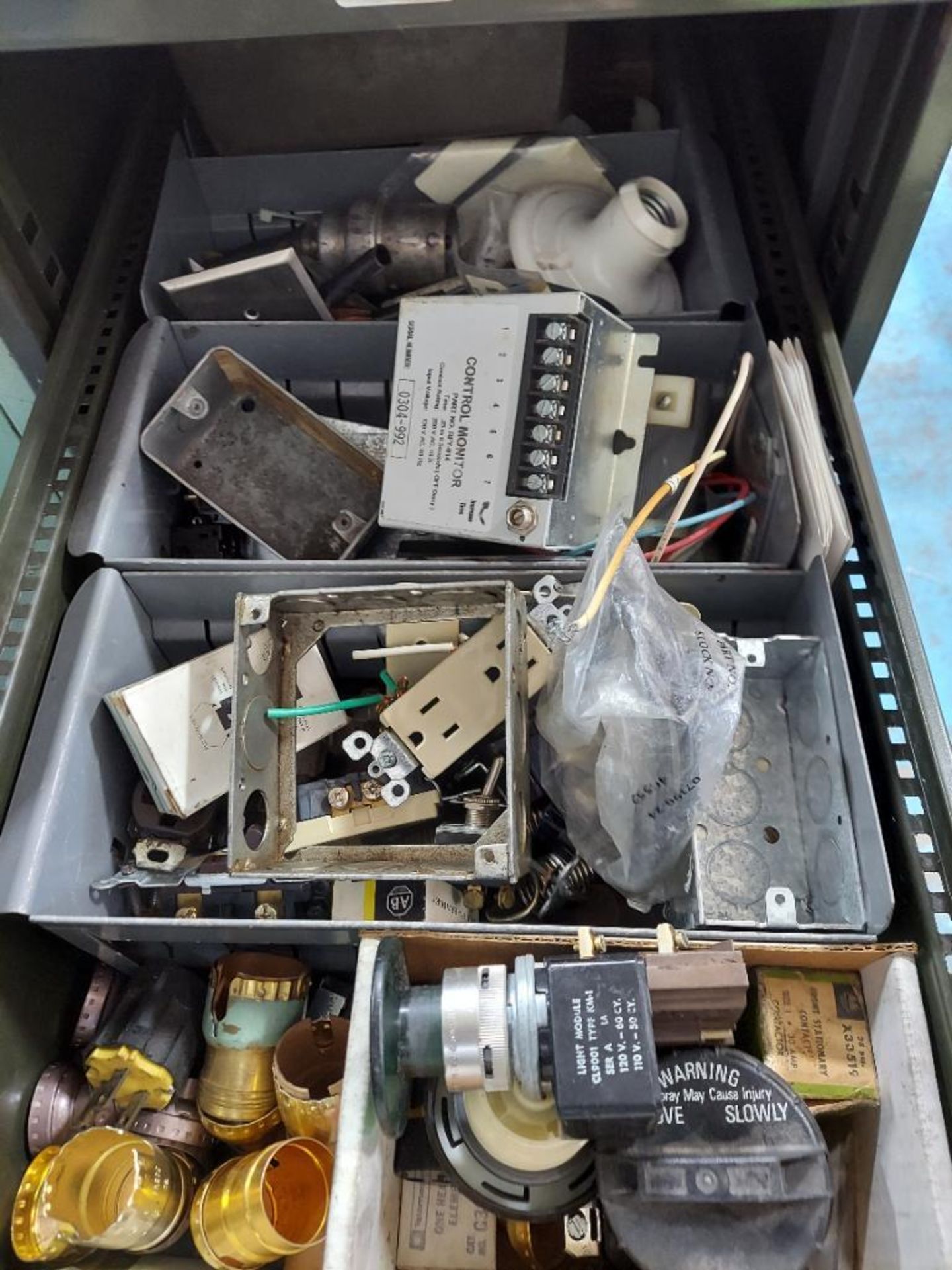 4 Drawer File Cabinet with Assorted Electrical - Image 2 of 5