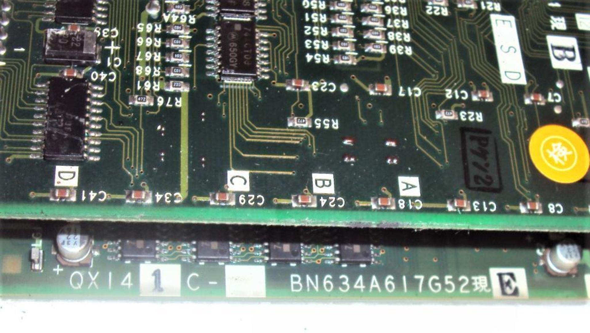 Mitsubishi Mazatrol QX141C BN634A617G52 CPU Module w/ (2) Memory Cassettes QX812 & QX818 and BN634A7 - Image 6 of 7