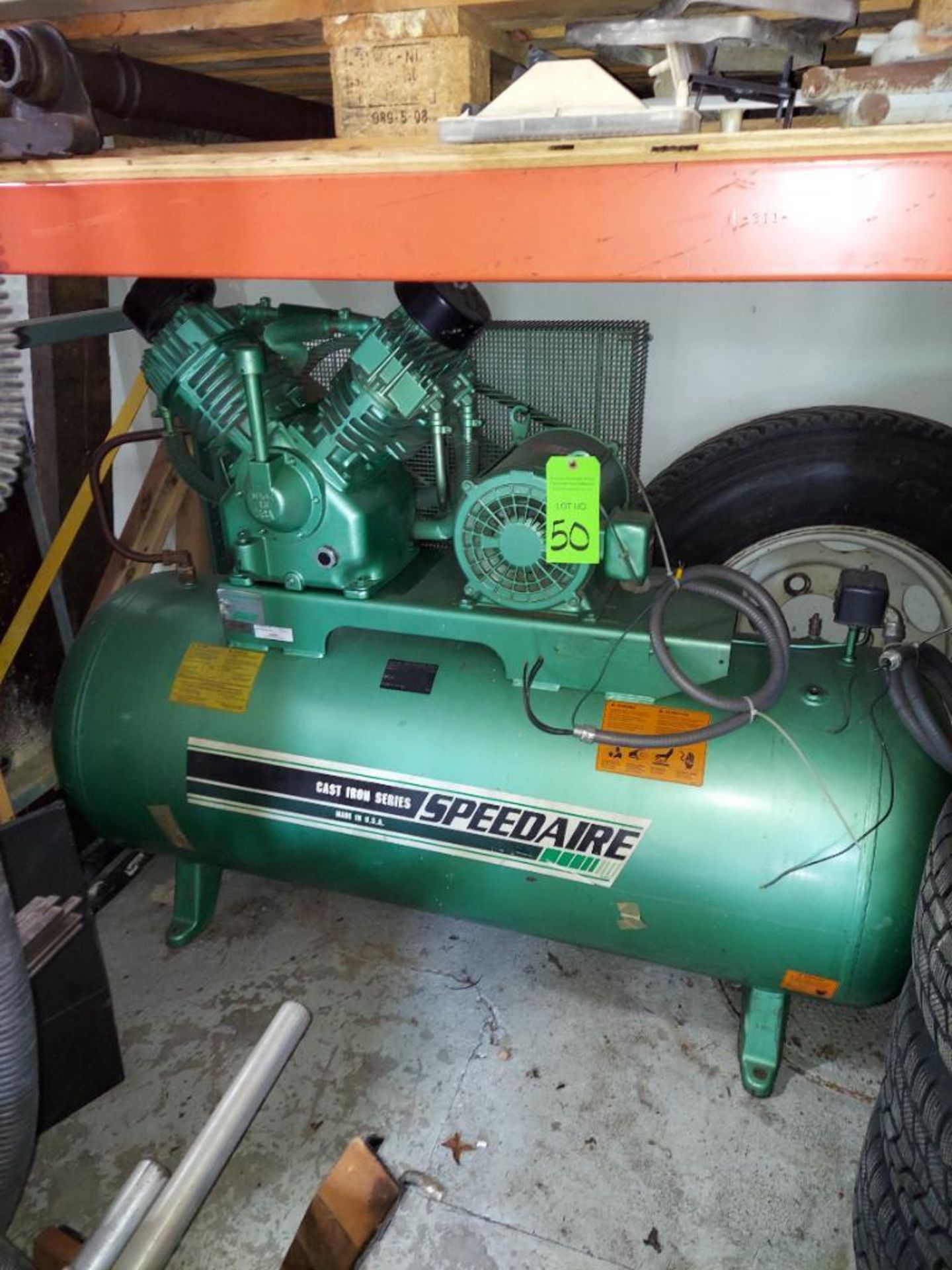 Speedaire 10Hp Model 5Z402B Air Compressor - Image 2 of 4