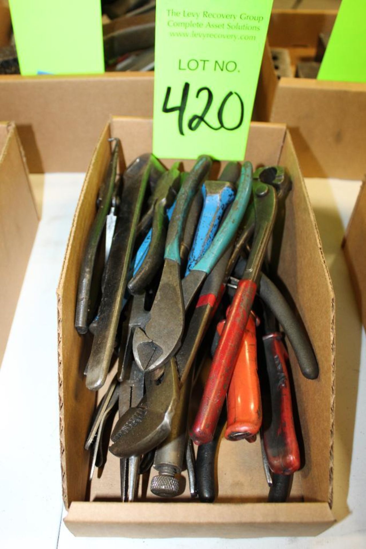 Lot of Pliers, Side Cutters & Miscellaneous Hand Tools