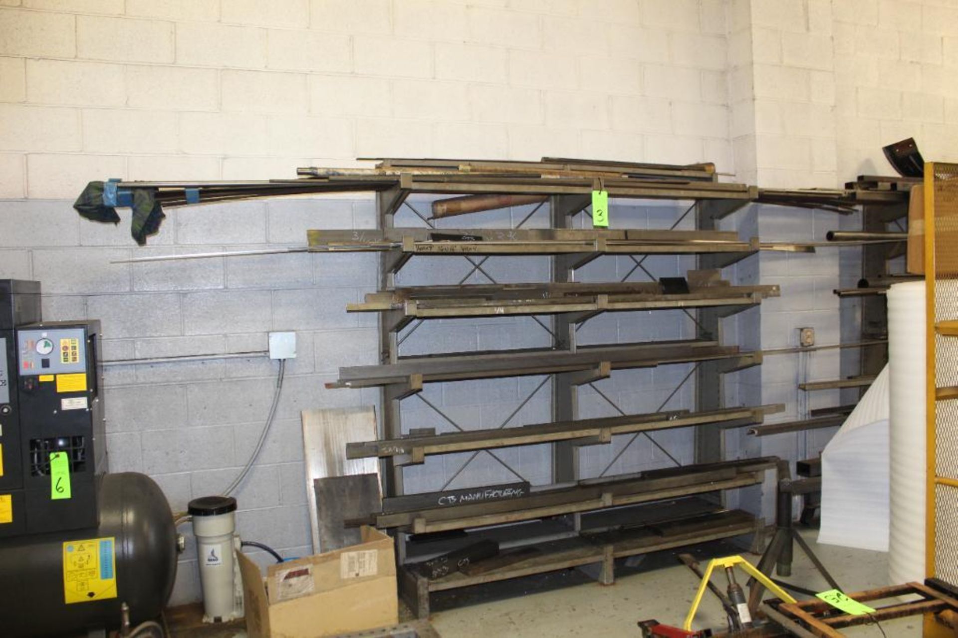 Steel Rack with contents