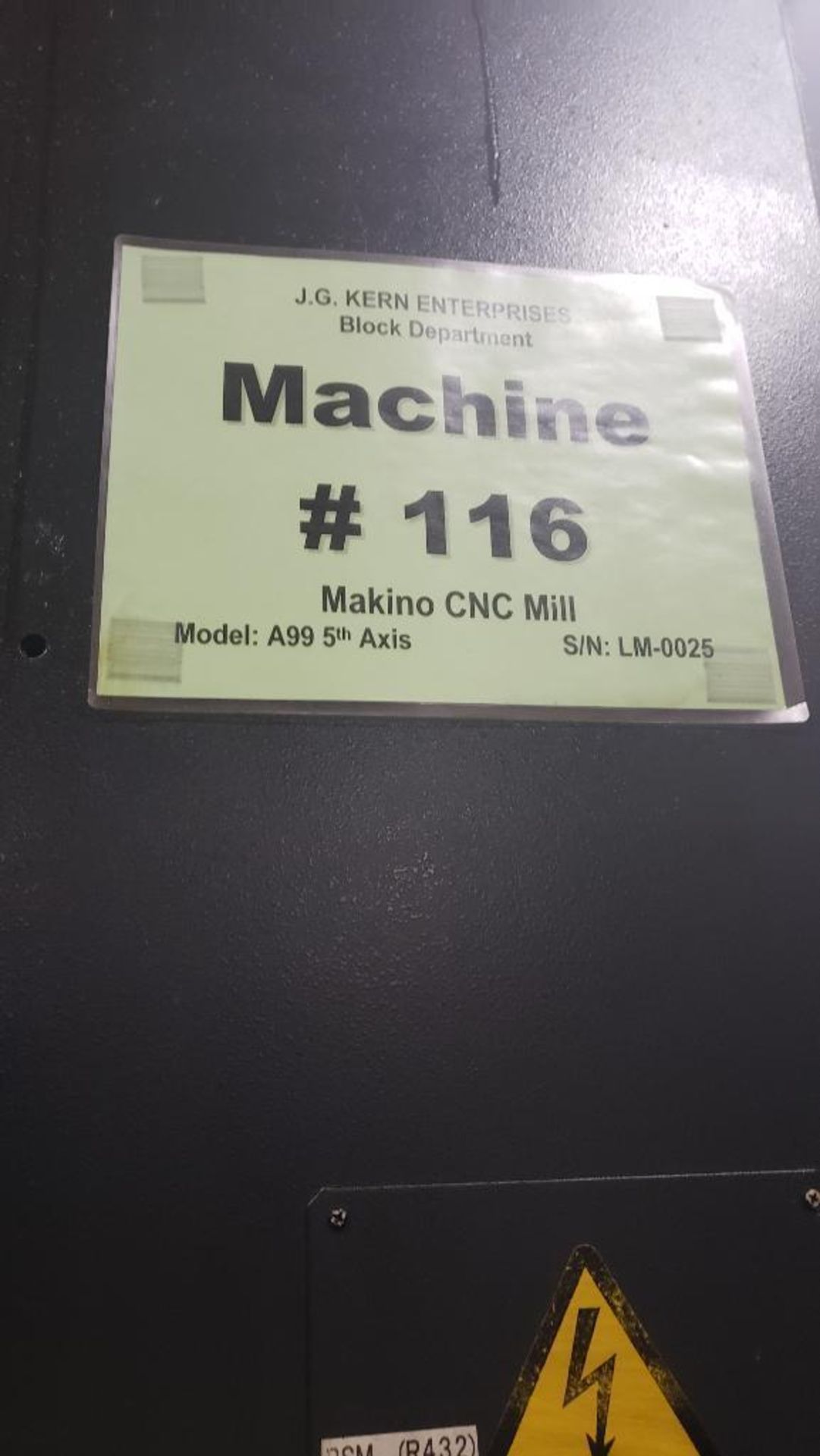 Makino A-99 Dual Pallet with 4-Axis Horizontal Machining Center - Image 7 of 14