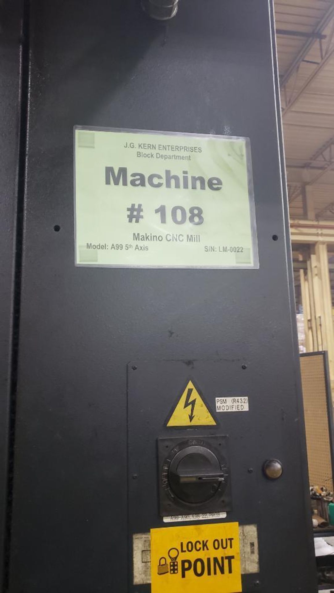 Makino A-99 Dual Pallet with 4-Axis Horizontal Machining Center - Image 5 of 15