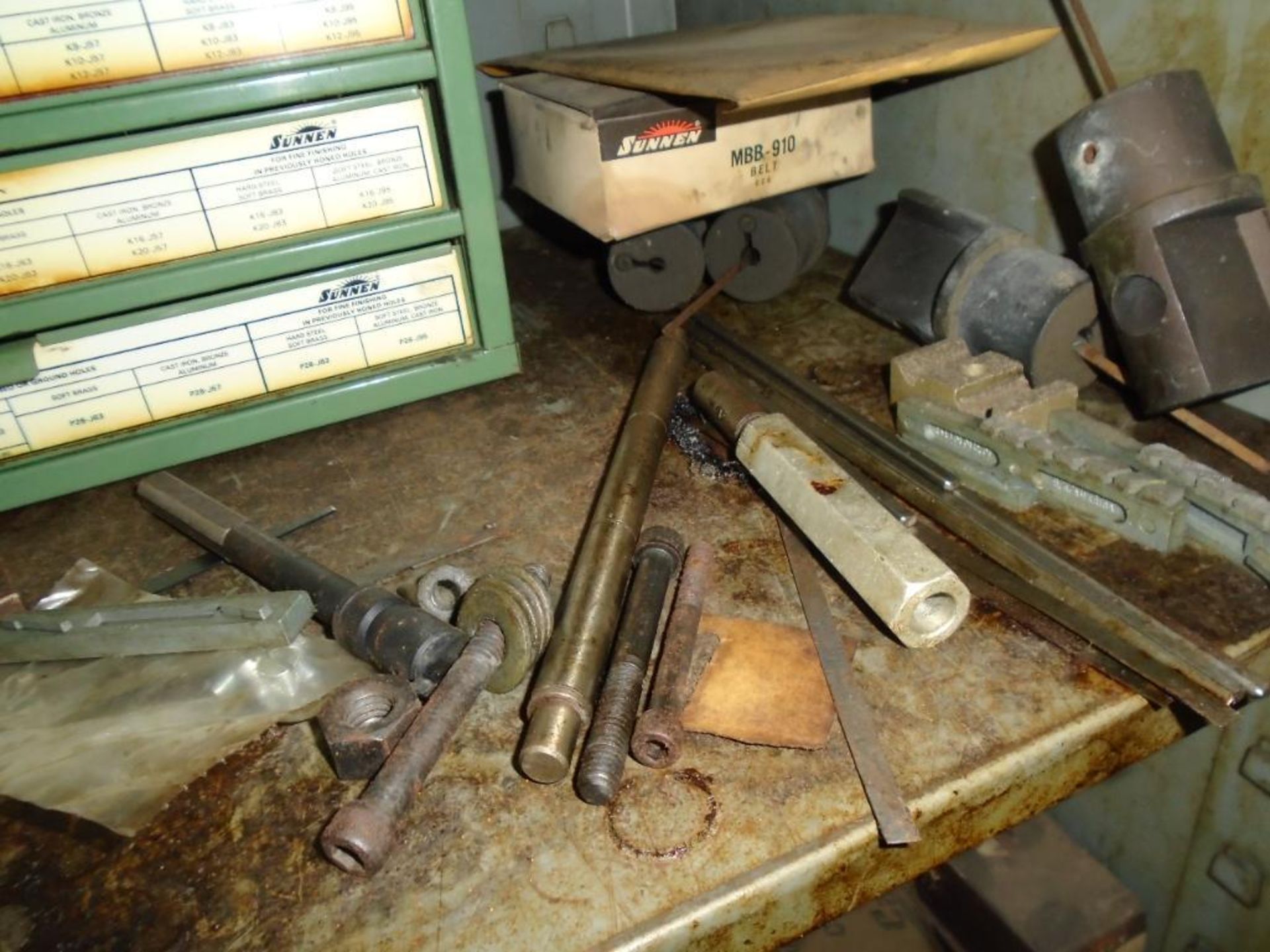 Cabinet with Honing Machine Stones and Tooling for Precision Honing Machine - Image 11 of 17