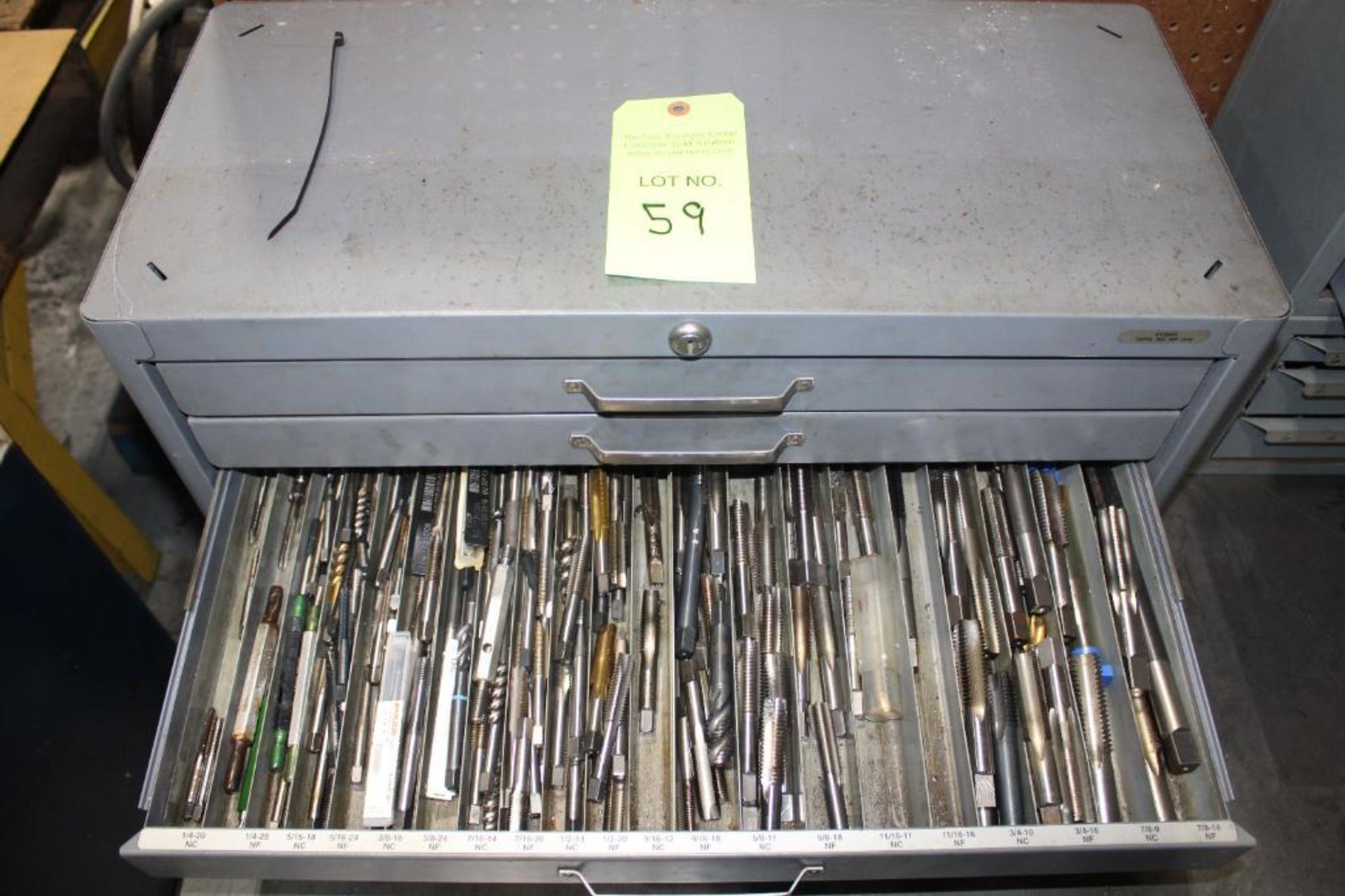 Tool Chest With Various Sizes of Taps - Image 4 of 5