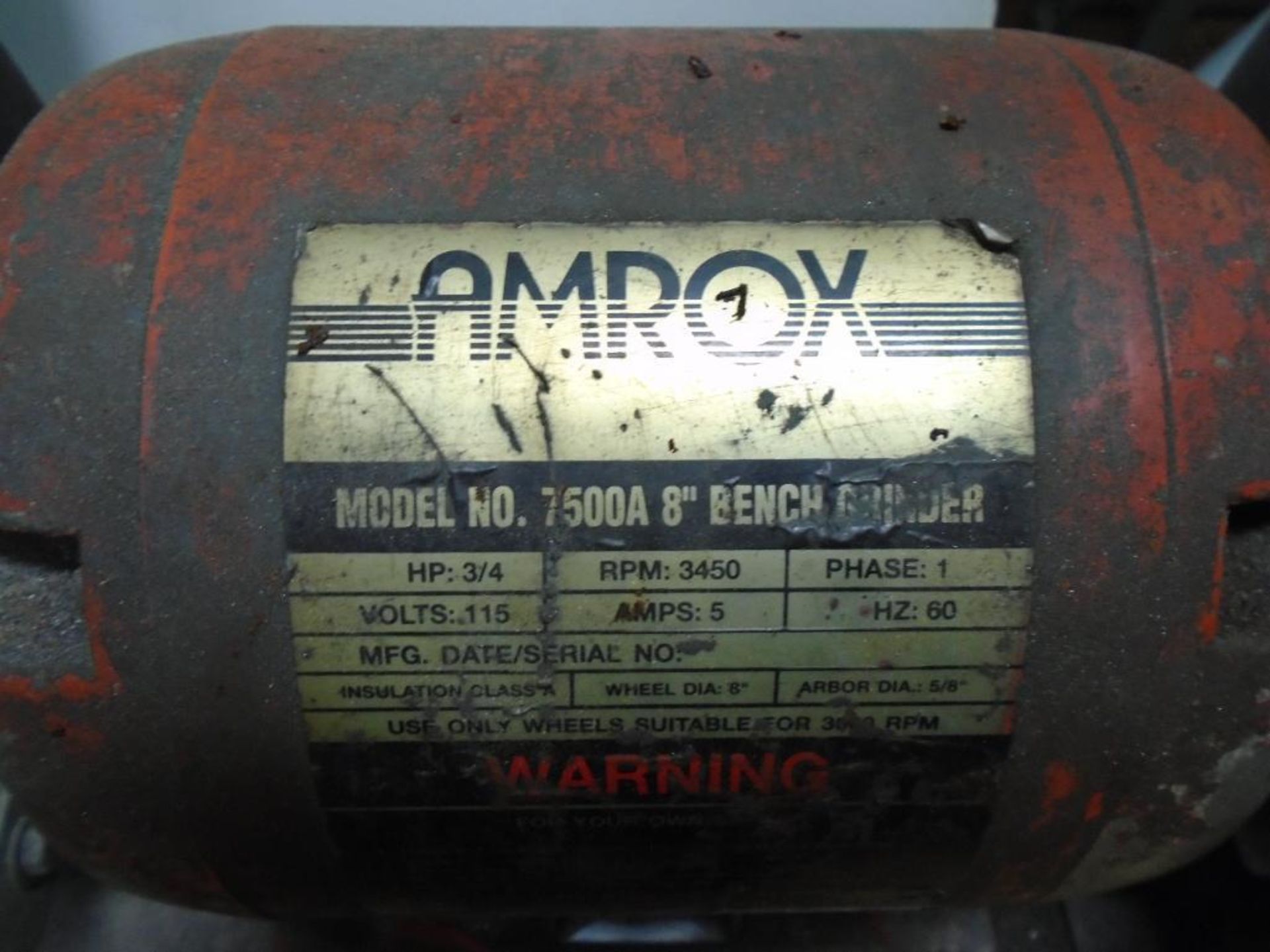 Amrox Model 7500A.8"" Bench Grinder - Image 3 of 4