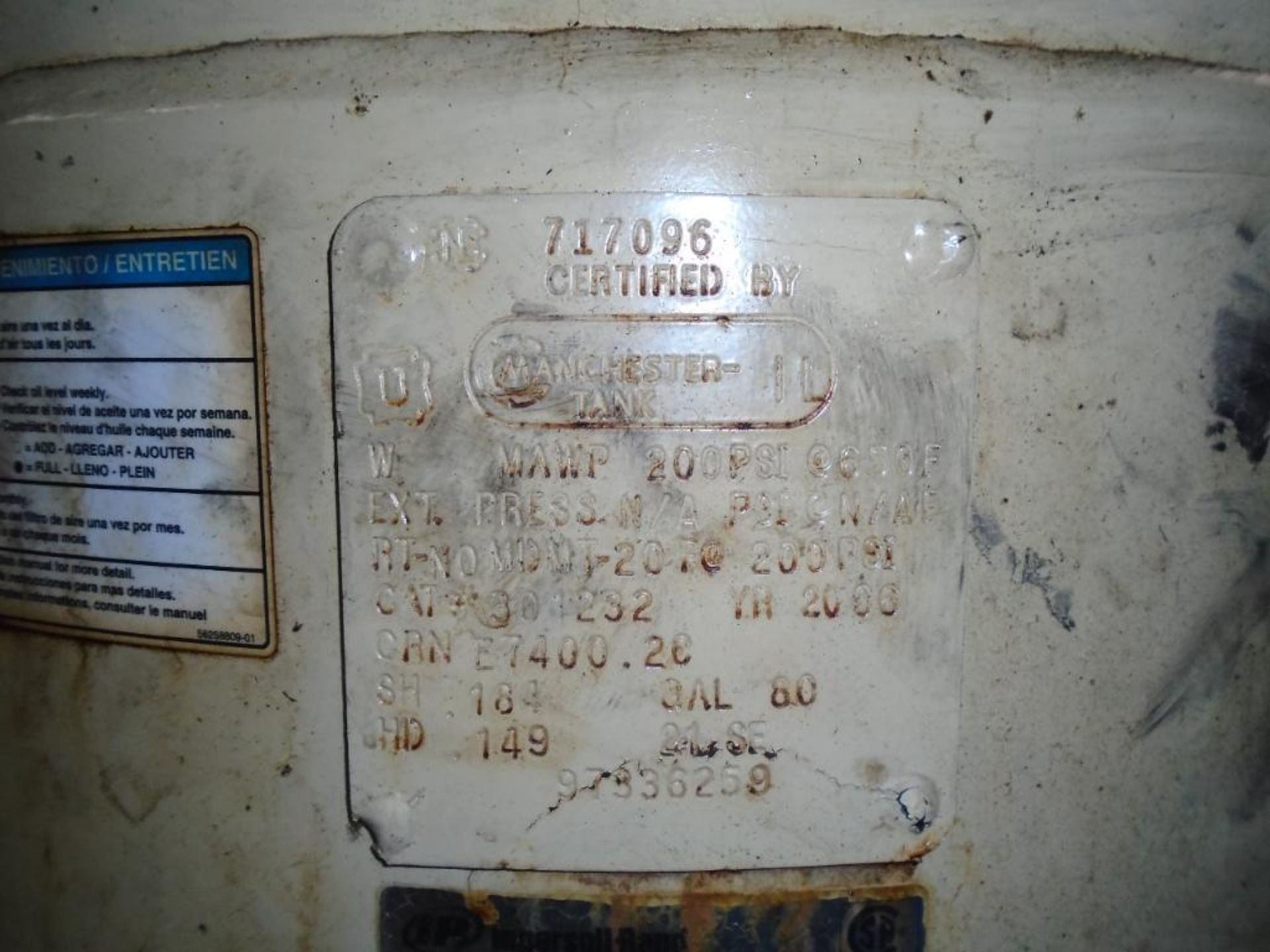 Ingersoll Rand Model 2475N7 Air Compressor - Image 4 of 5