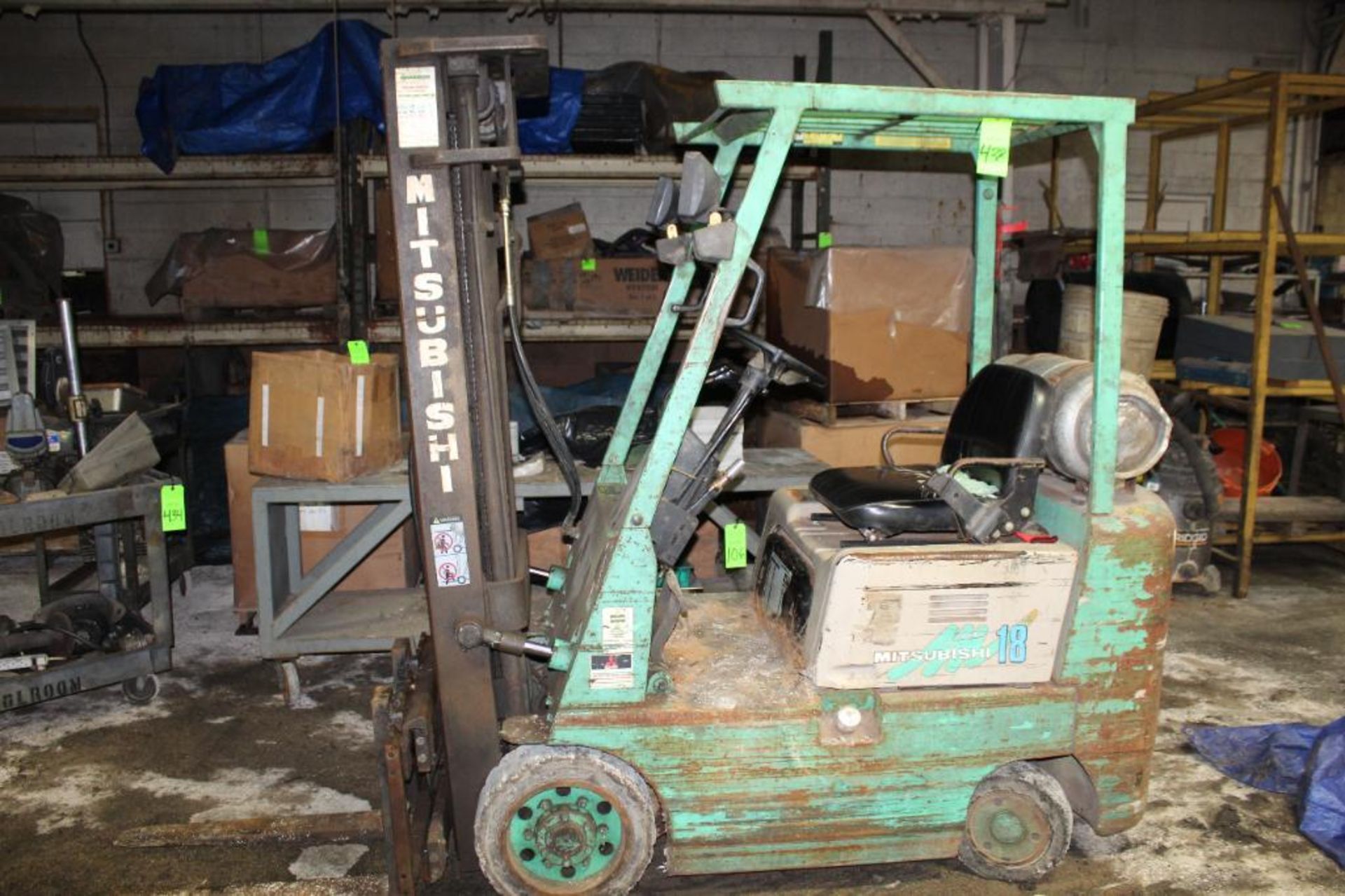 Mitsubishi Fgc18 Type LP Forklift - Runs