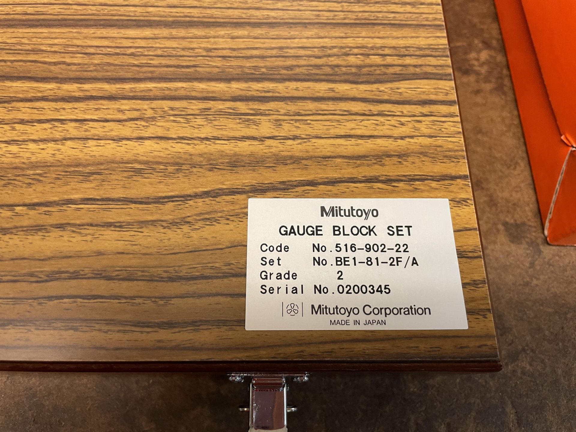 Mitutoyo New Gauge Block Set - Image 2 of 3