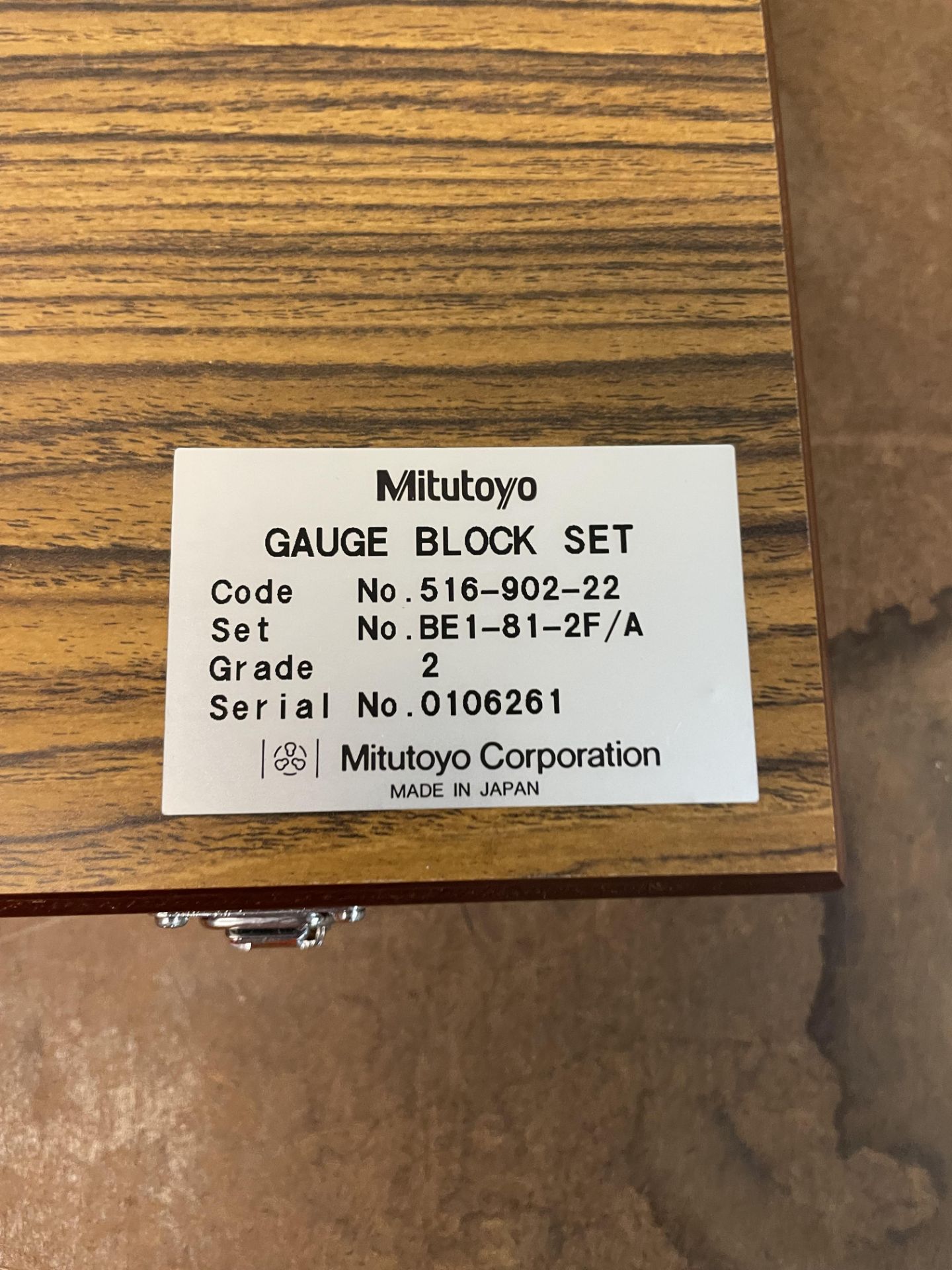 Mitutoyo New Gauge Block Set - Image 2 of 3
