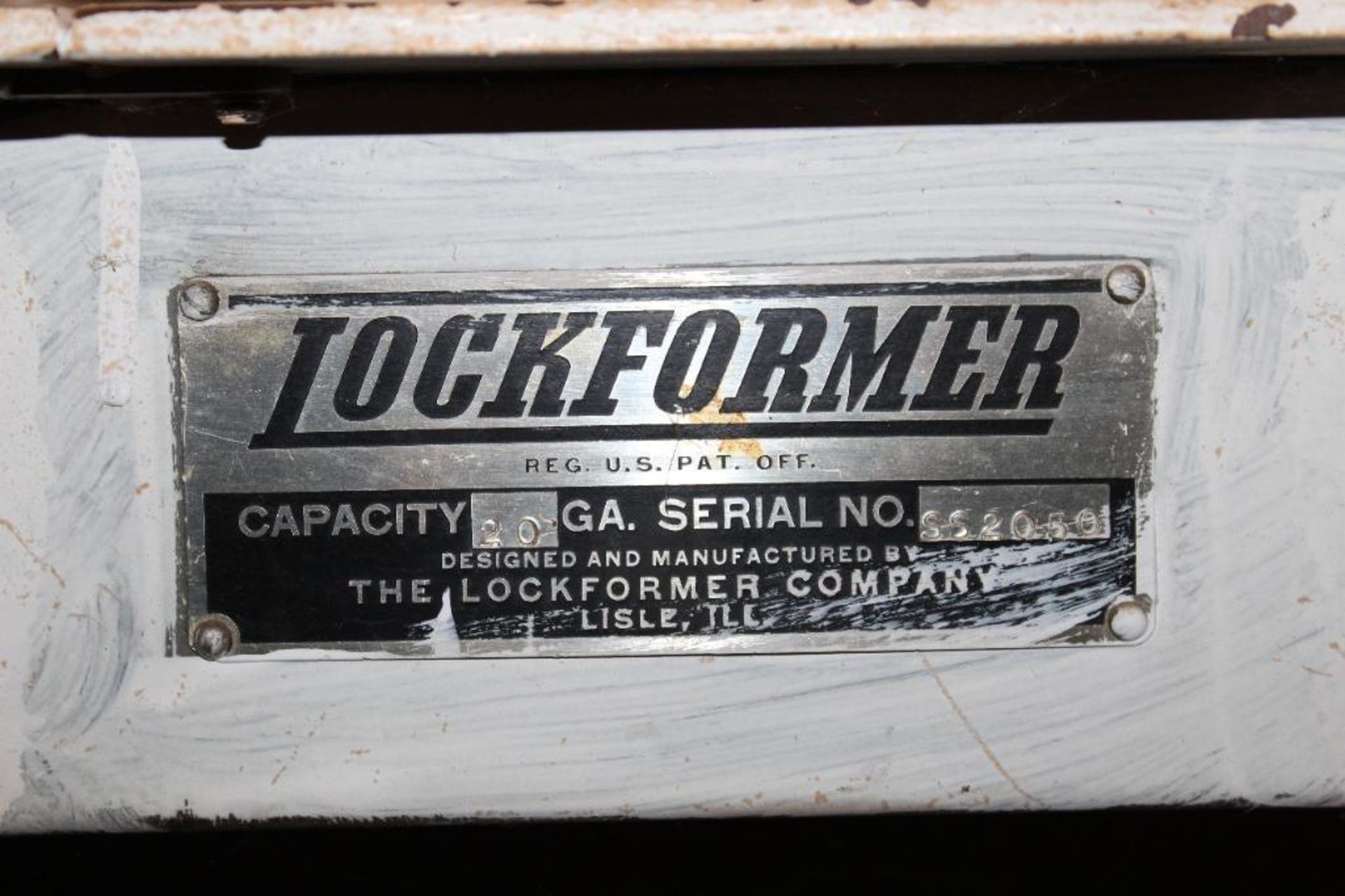Lockformer Pittsburgh Machine 20 Gauge Capacity - Image 5 of 6
