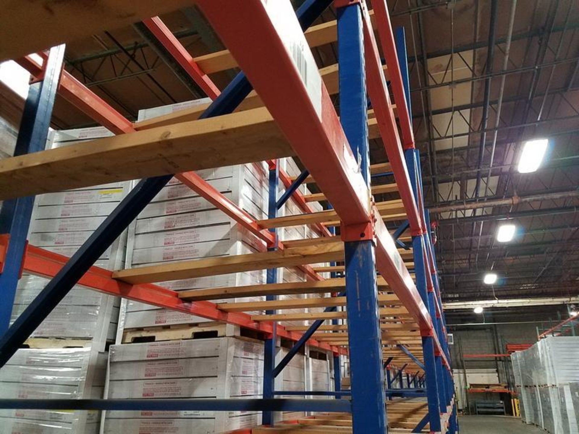 LOT (13) Sections of Adjustable Pallet Racking, 8' x 54" x 19'H (approx.), Contents Not Included - Image 2 of 2