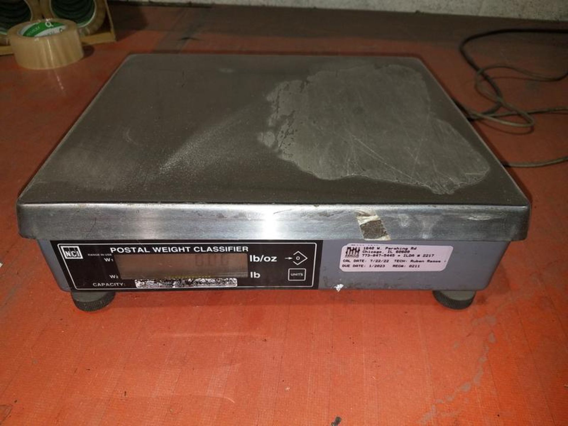 NCI/Weigh-Tronix Model 7620-50 Benchtop Shipping Scale