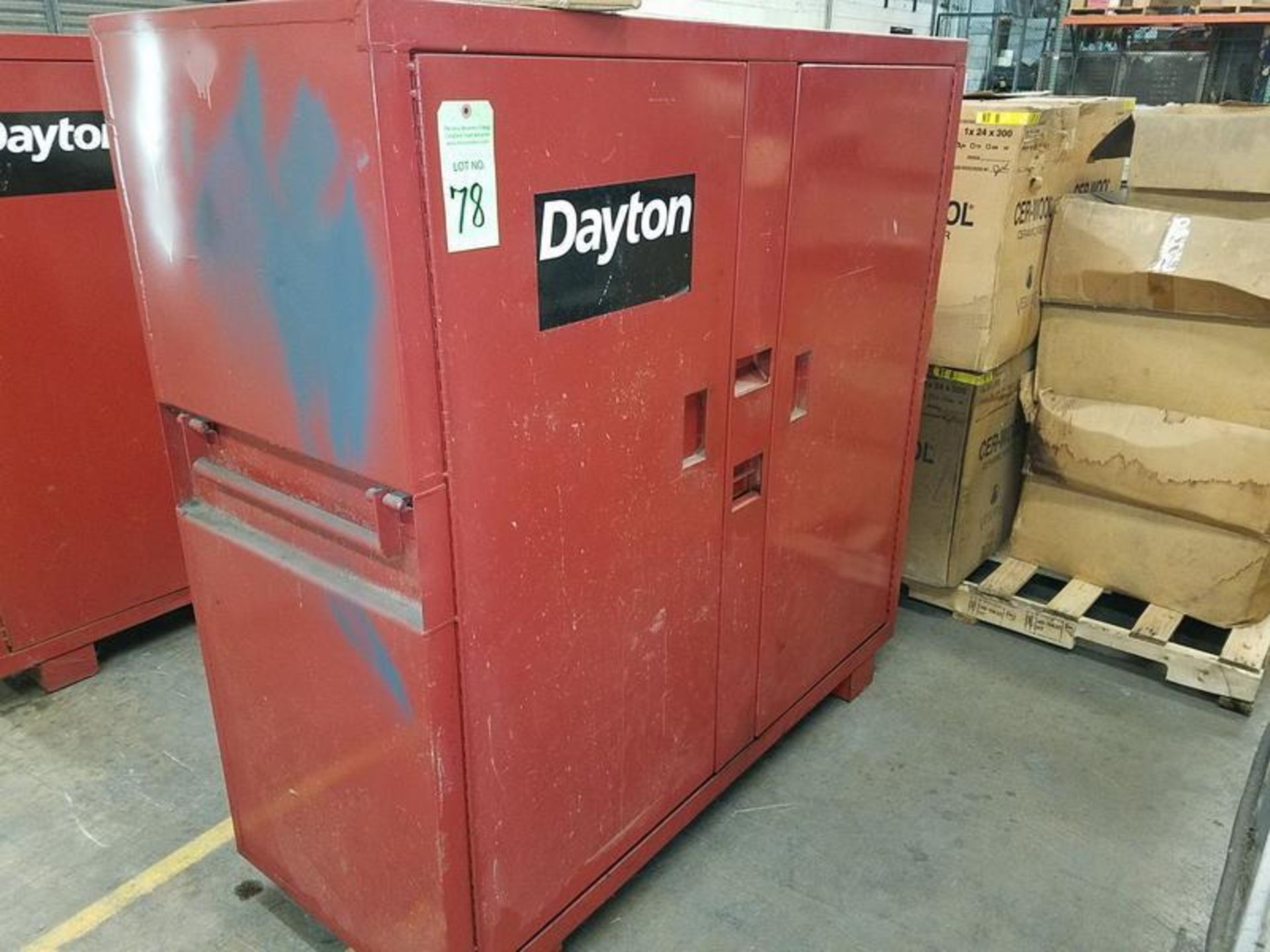 Dayton Model 6A579C 2-Door Tool Cabinet, No Contents, 60" x 24" x 60"H