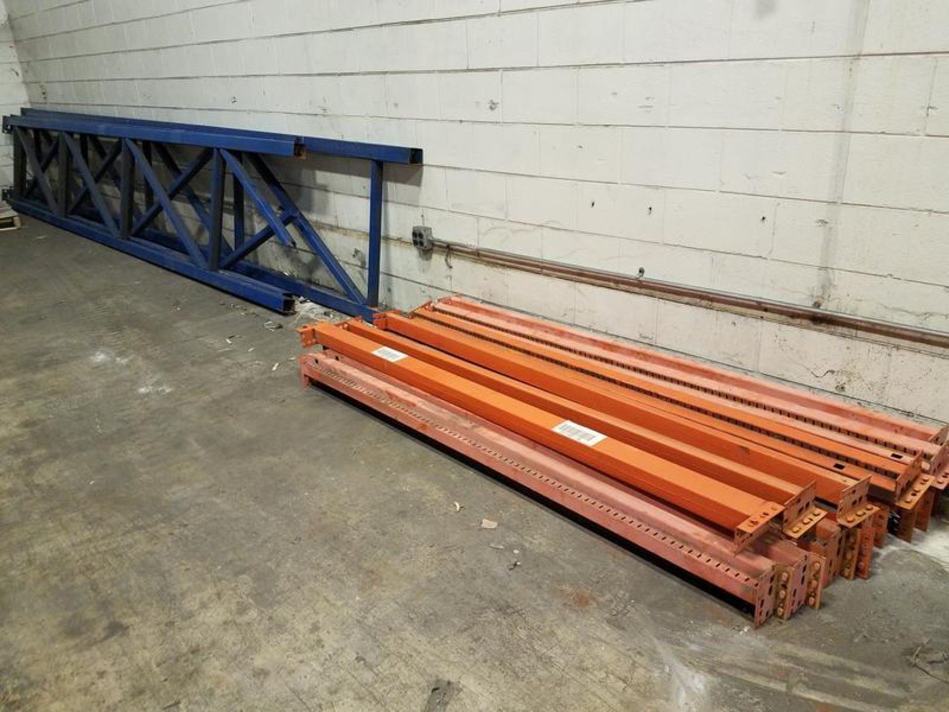 LOT (7) Sections of Adjustable Pallet Racking, 7' x 36" x 18'H - Image 3 of 4