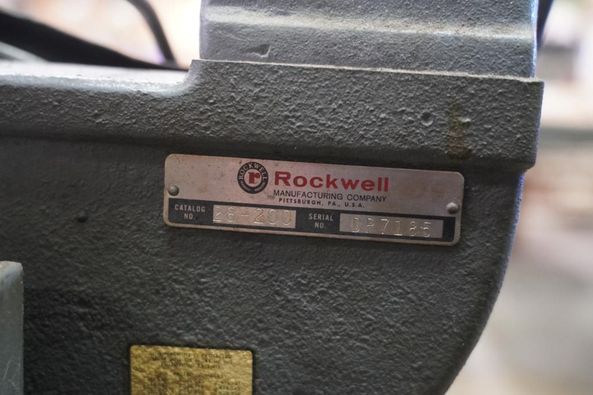 Rockwell 28-200 Model 14 Band Saw - Image 6 of 6