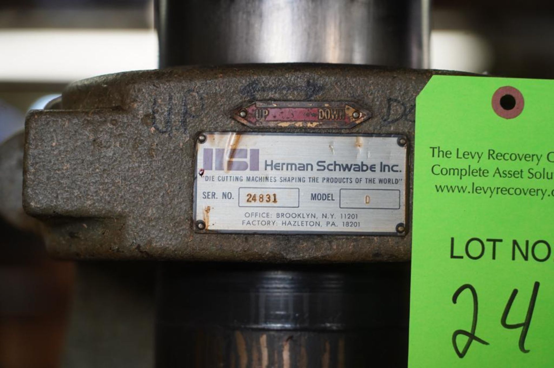 Herman Schwabe Inc Model D Swing Head Clicker Die Cutting Press - Image 8 of 8