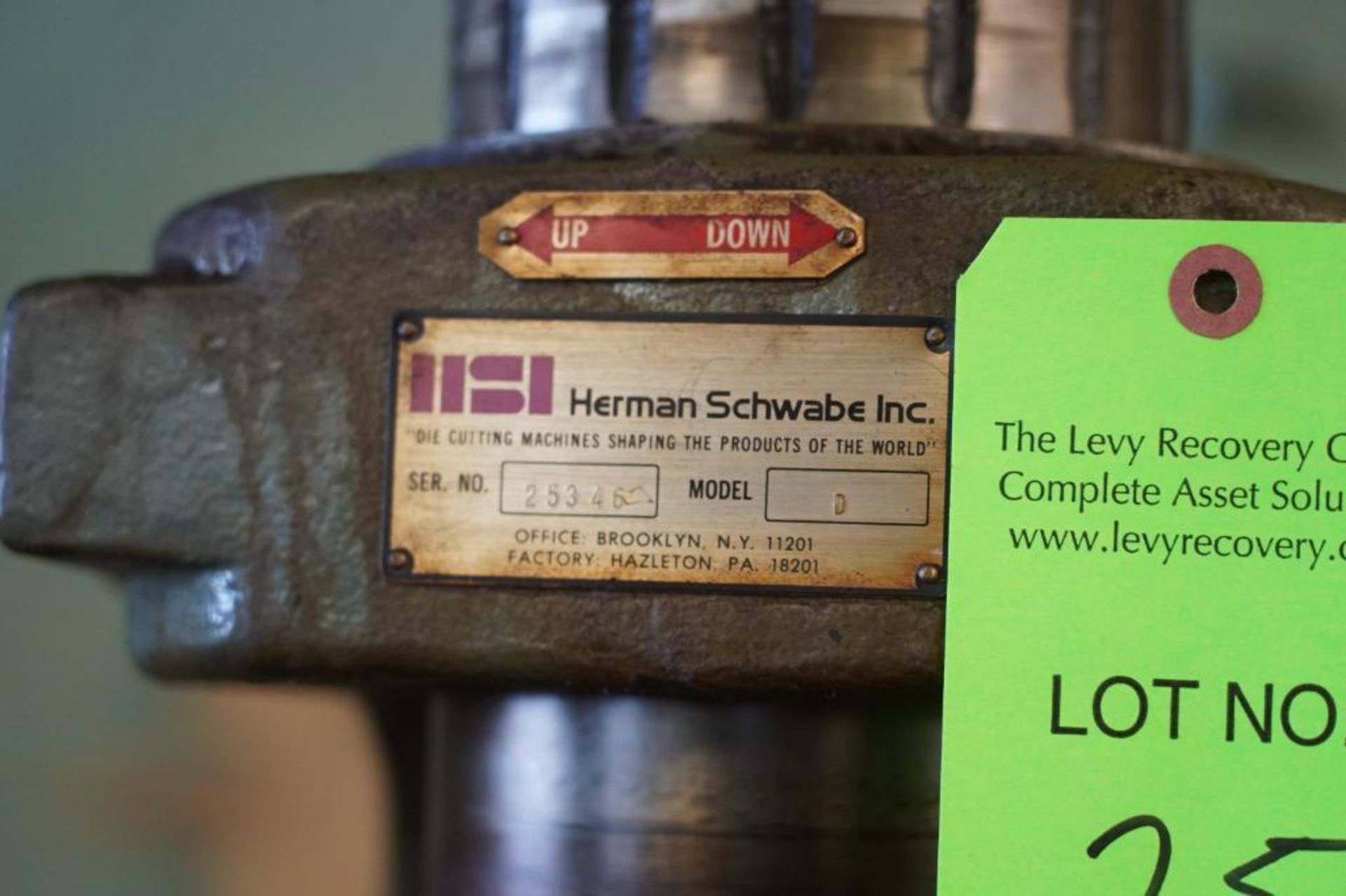 Herman Schwabe Inc Model D Swing Head Clicker Die Cutting Press - Image 6 of 6