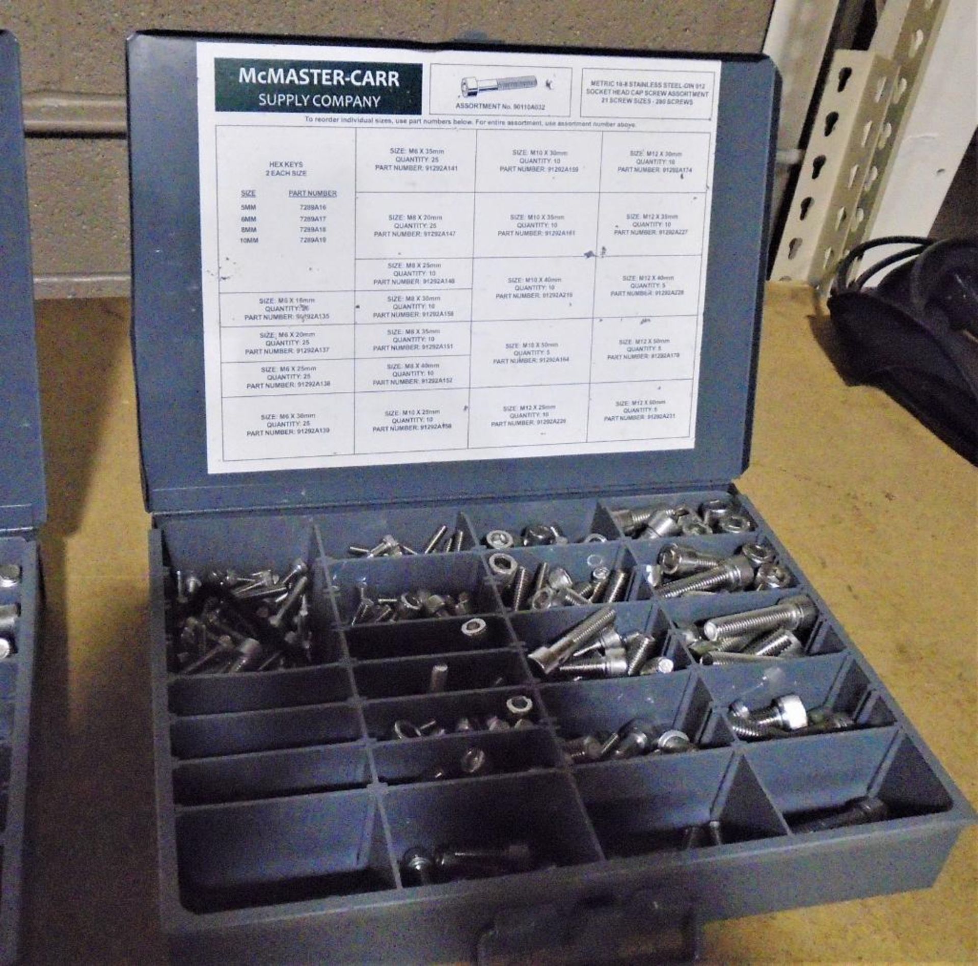 (3) Organizer Bin Boxes Filled with Metric & Standard Stainless Steel SH Bolts - Image 5 of 5