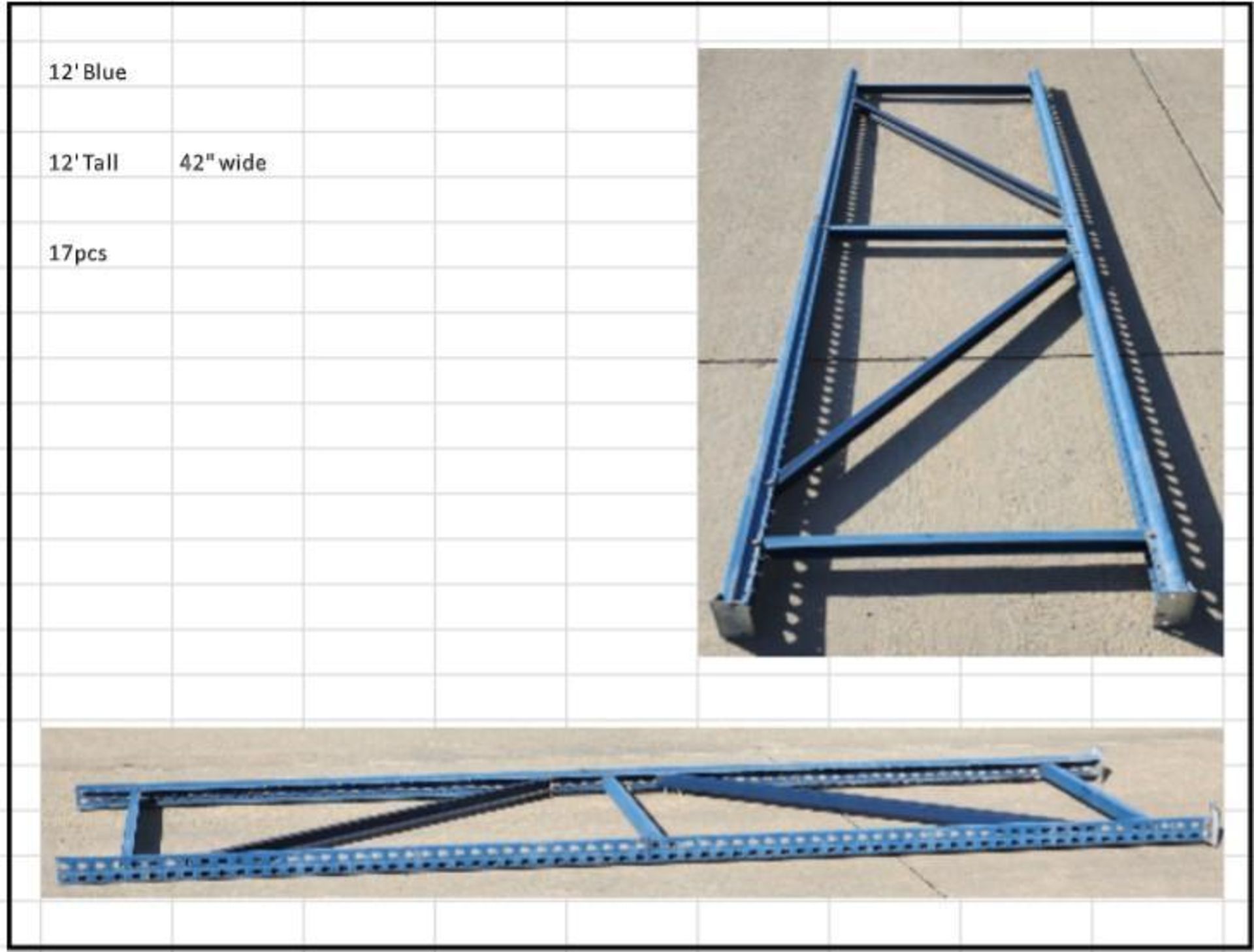 Large Lot of Pallet Racking - Image 2 of 9