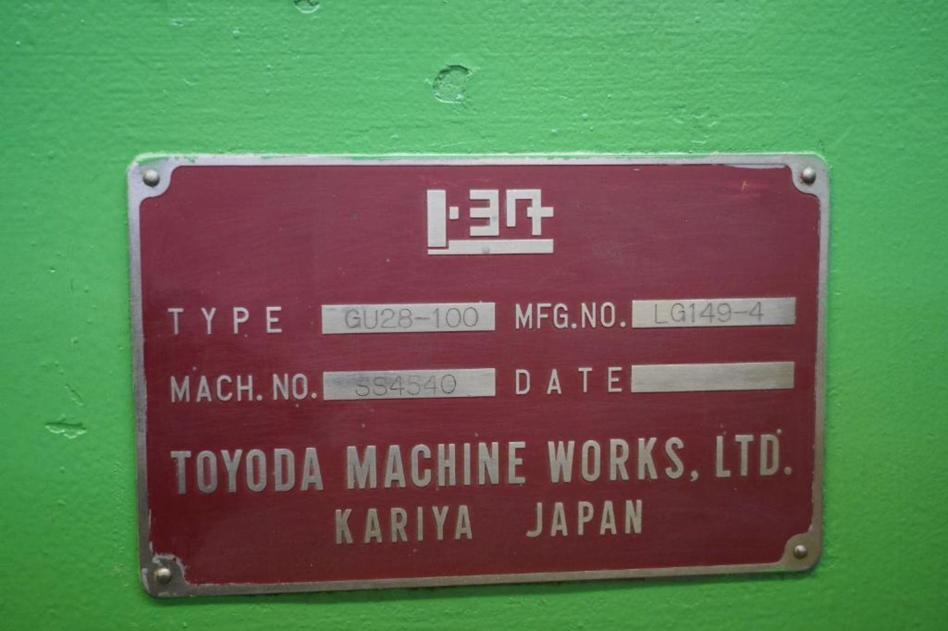 Toyoda Model GU28-100 Universal Cylindrical Grinder - Image 9 of 9