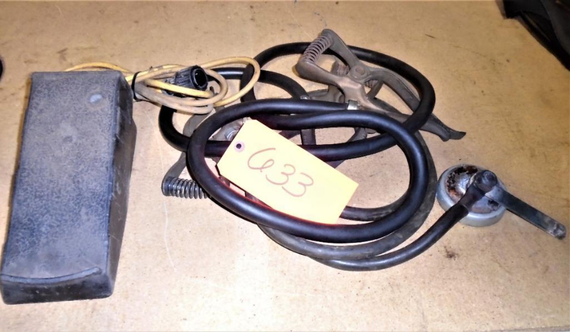 Miller HFCs-14 Foot Pedal and (2) Grounding Clamp Cables