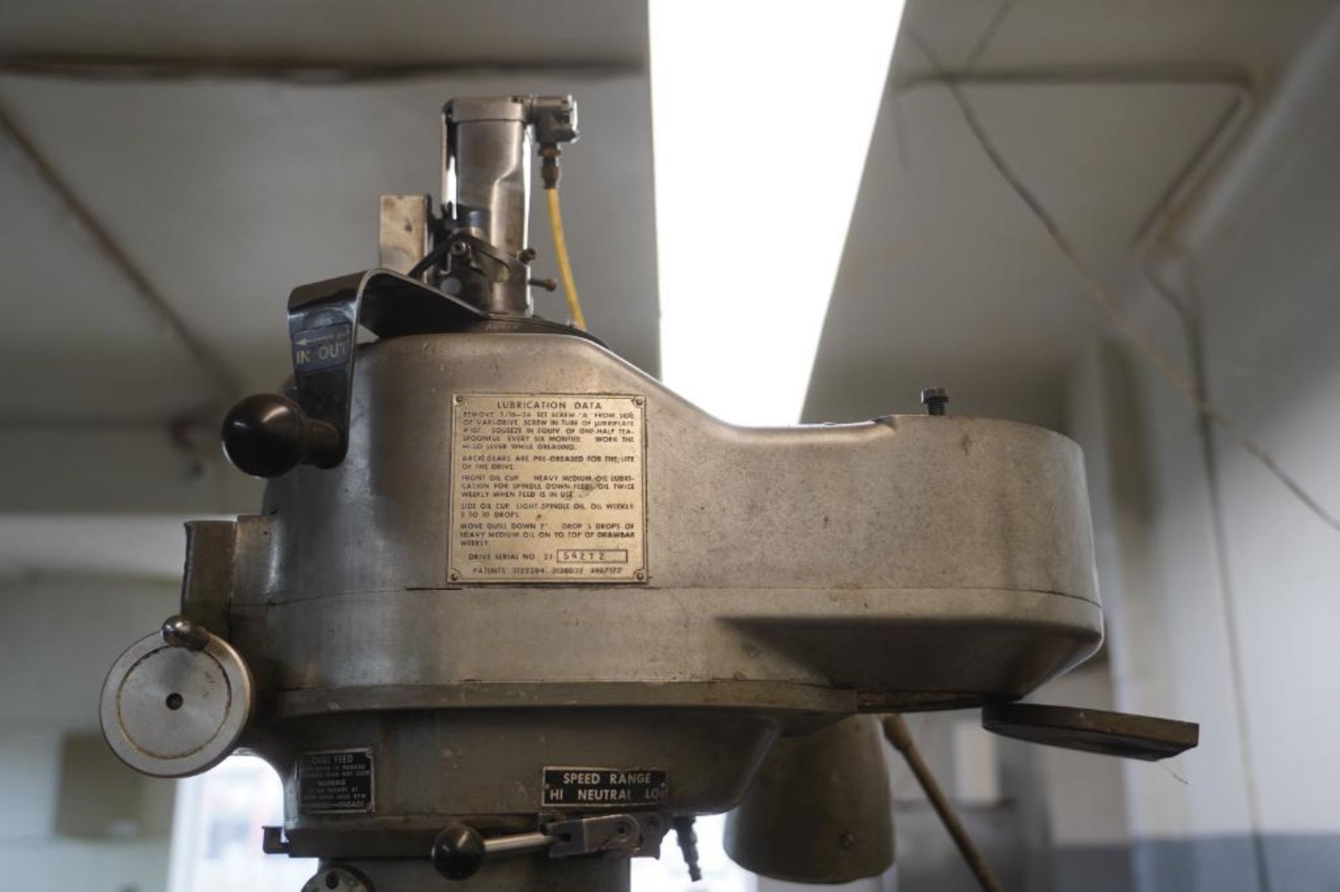 Bridgeport Vertical Milling Machine - Image 9 of 12