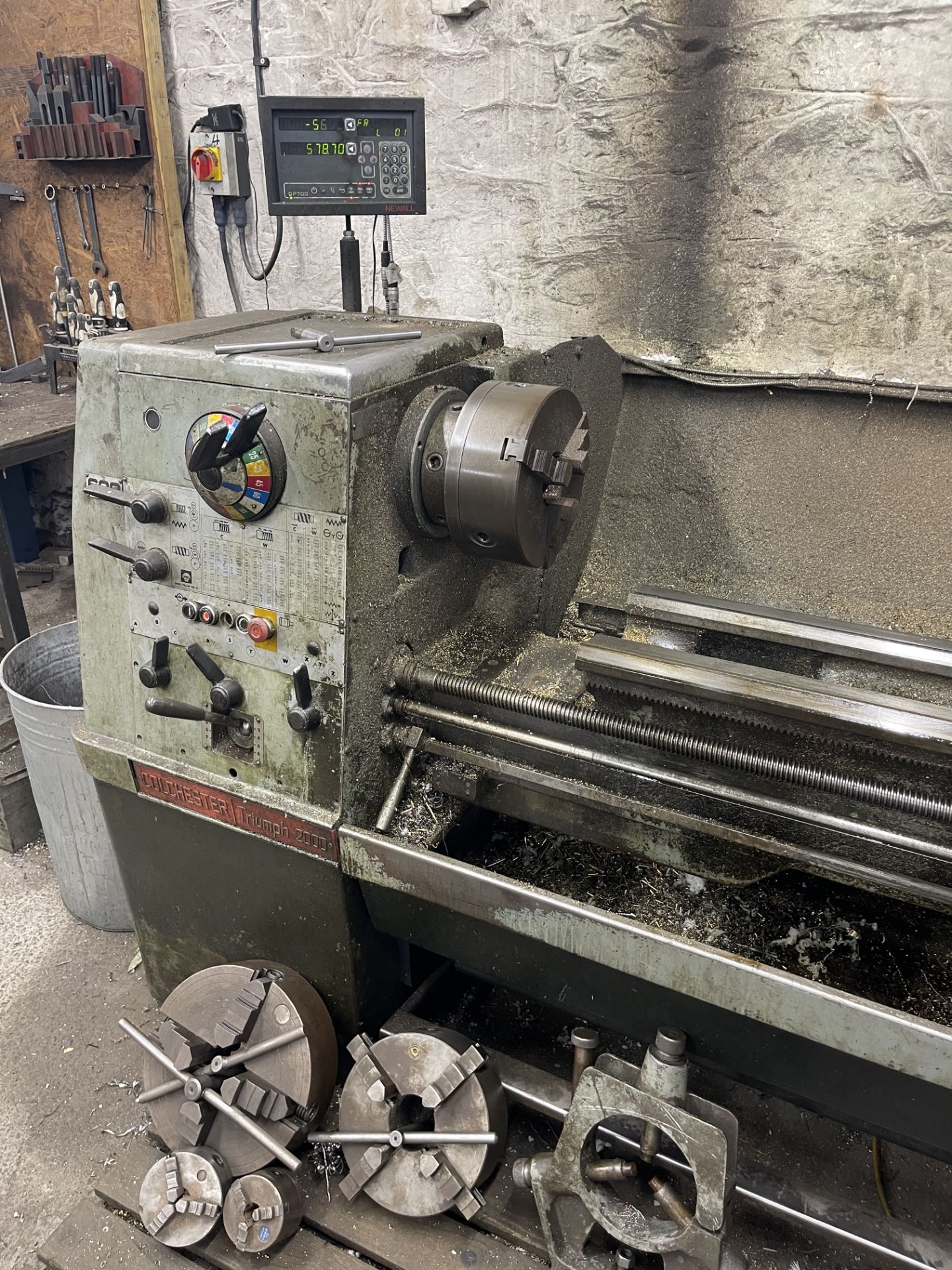 Colchester Triumph 2000 GAP BED LATHE, taper turning, 3 and 4 jaw chucks, fixed steady, approx