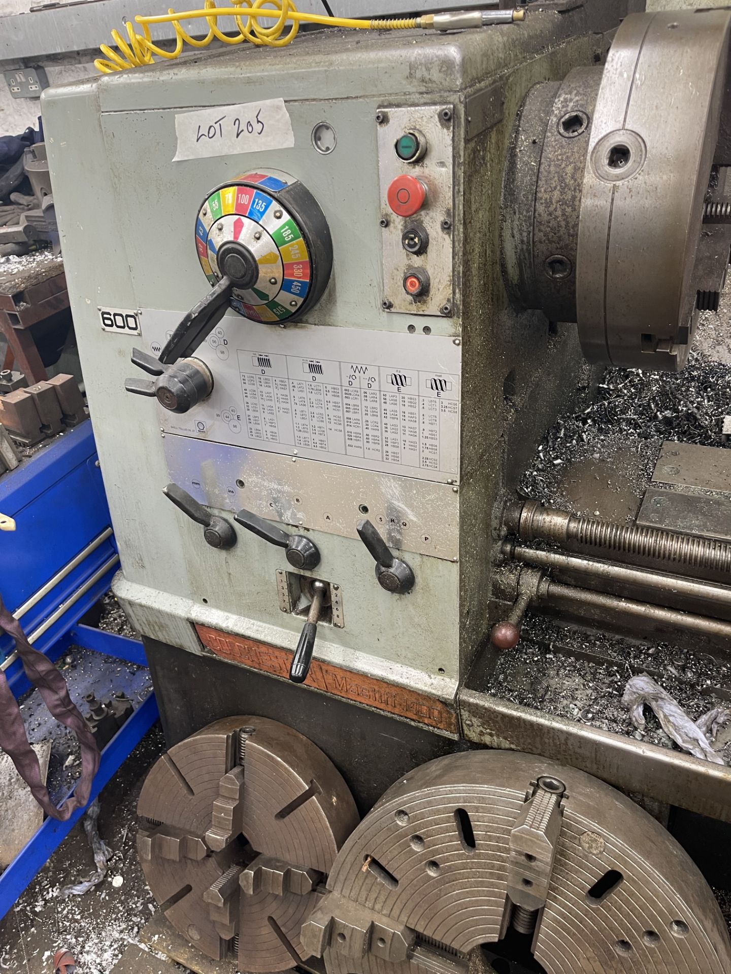 Colchester Mastiff 1400 GAP BED LATHE, taper turning, 3 and 4 jaw chucks, face plate, fixed