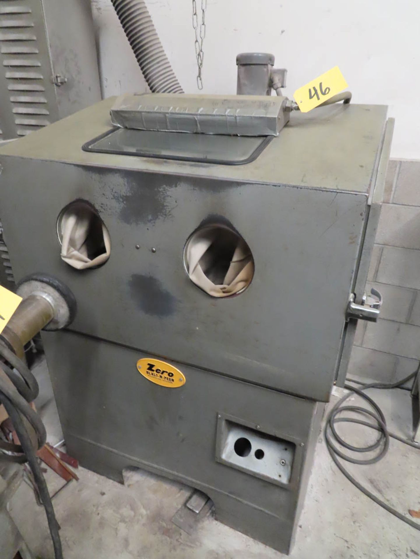 Zero MFG, Mdl.665-381 Reach In Type Sand Blast Unit, S/N:13637