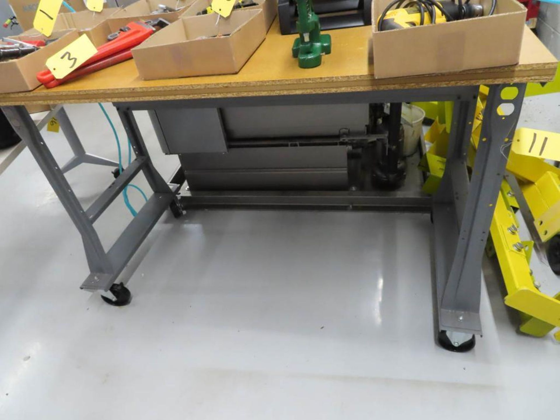 30" X 60" Rolling Table (No Contents) - Image 2 of 2