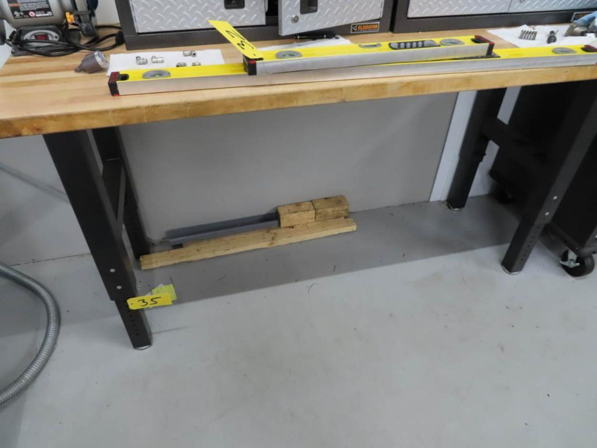 Gladiator Wood Top Work Bench 25" X 72" (No Contents)