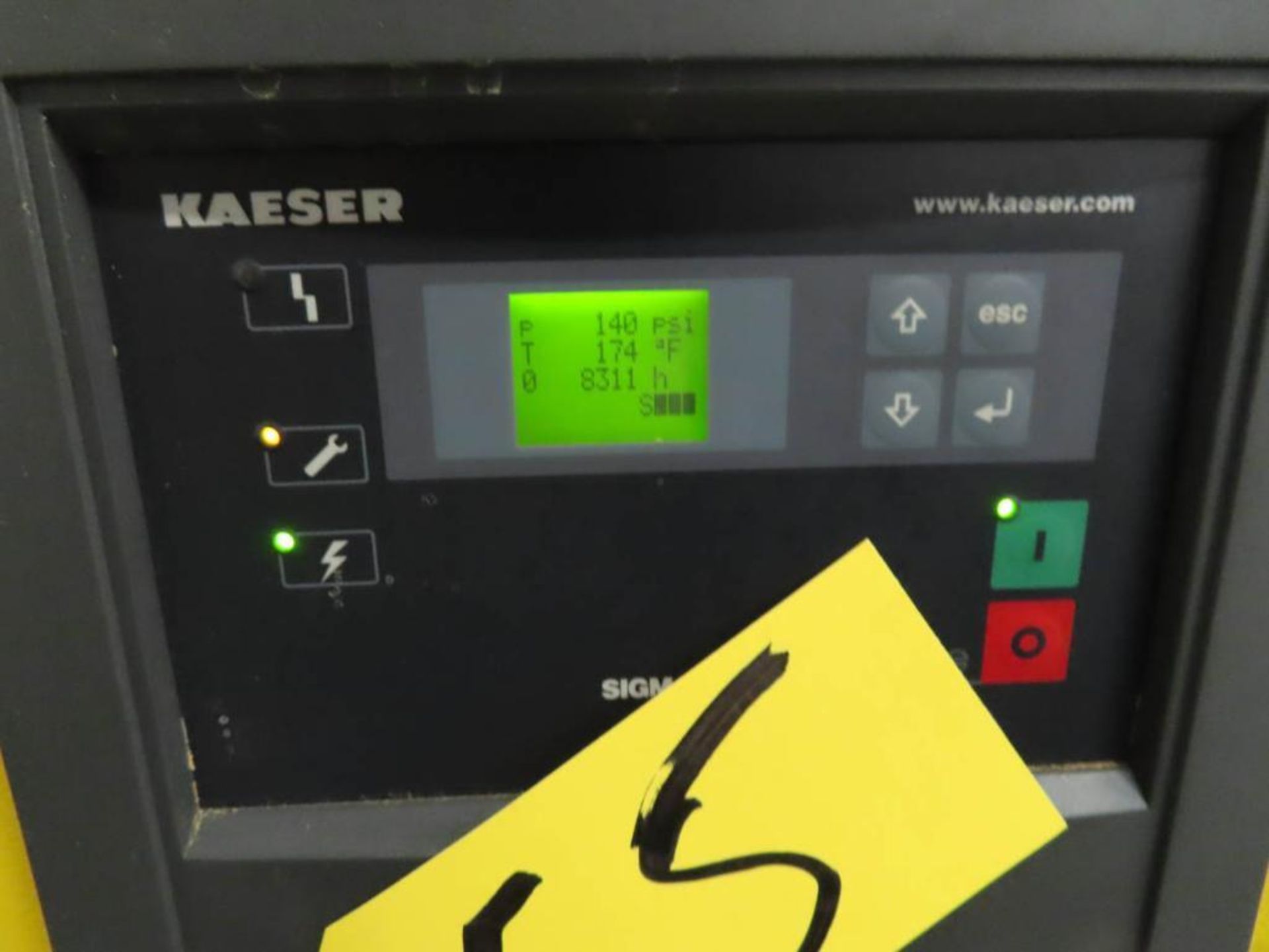 Kaeser, Mdl.SK 15T, Screw Type Air Compressor, 15HP (2014) - Image 6 of 8