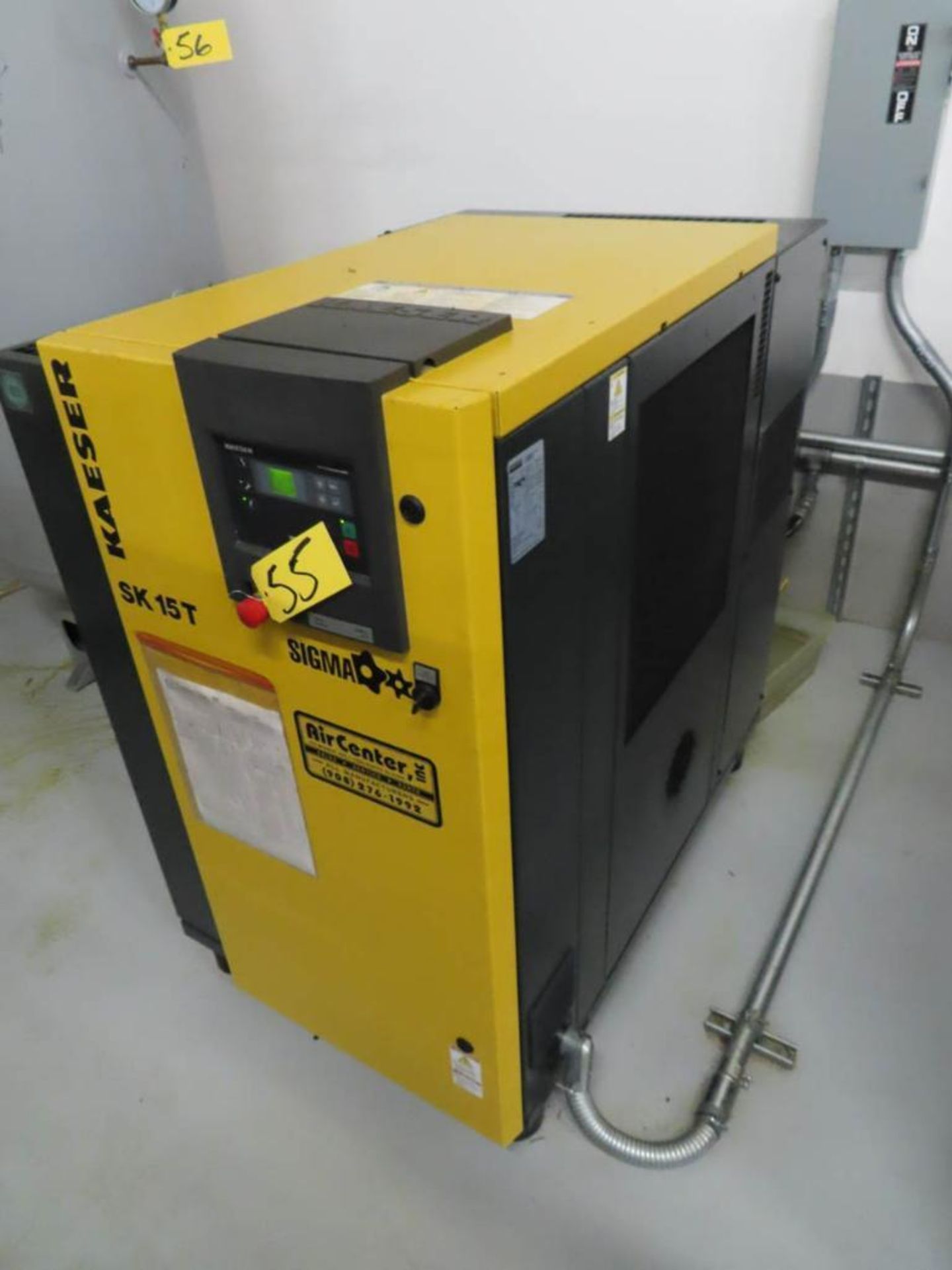 Kaeser, Mdl.SK 15T, Screw Type Air Compressor, 15HP (2014)