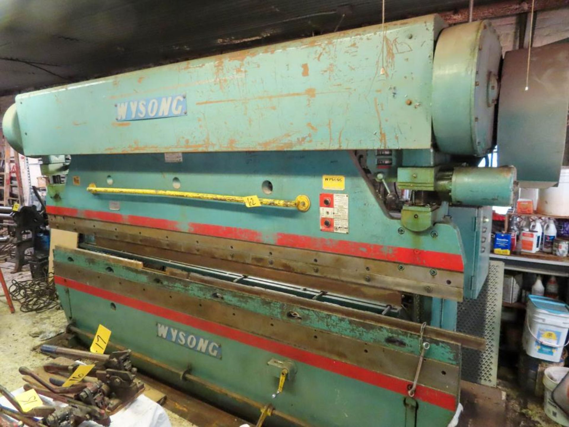 Wysong Mdl.100-10 Mechanical Press Brake, 3" Stroke, Motorized Ram Adjustment, 12 X 12" Bending Capa - Image 3 of 5