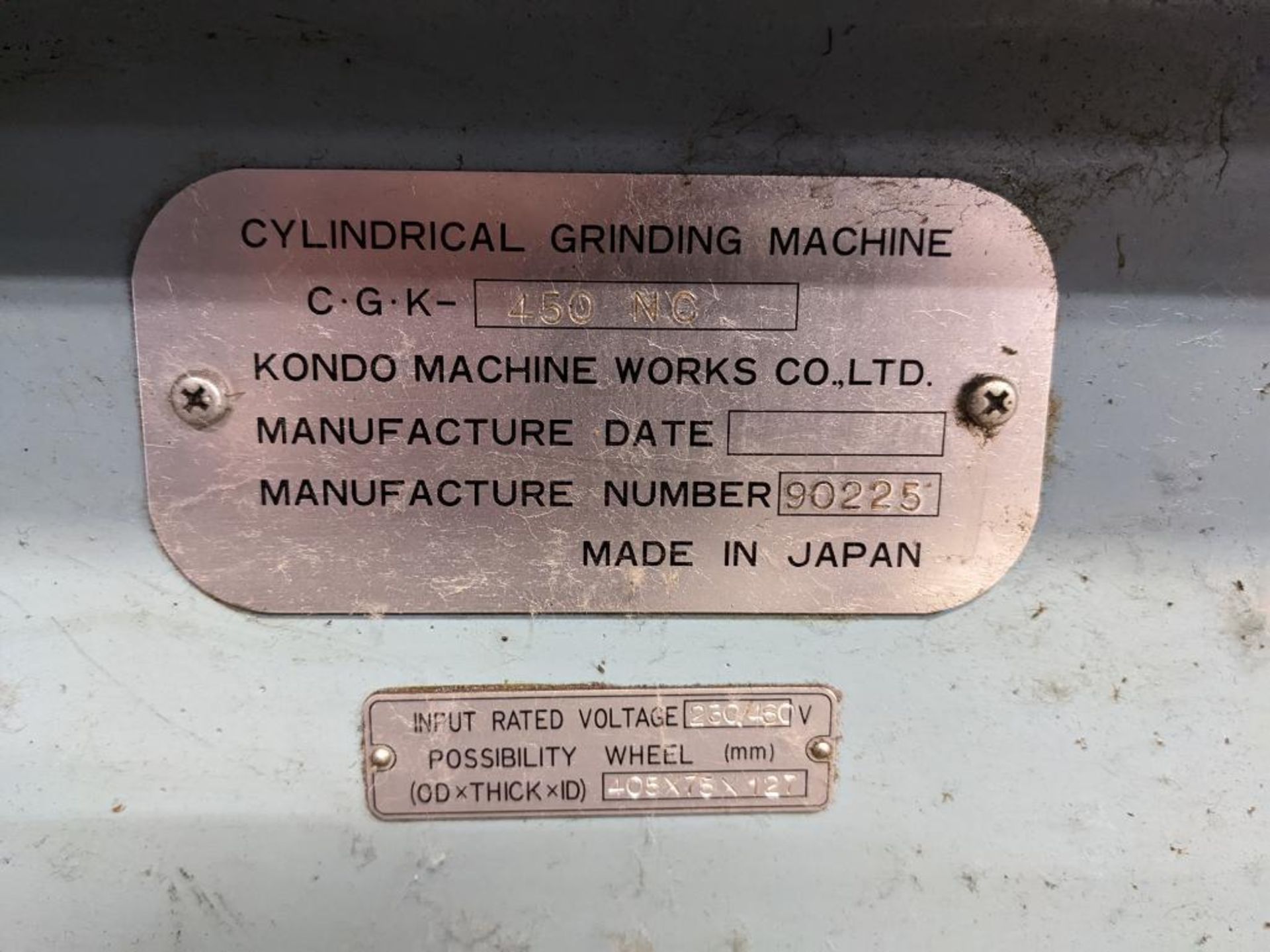 Kondo Model CGK450NC CNC Cylindrical Grinder - Image 9 of 14