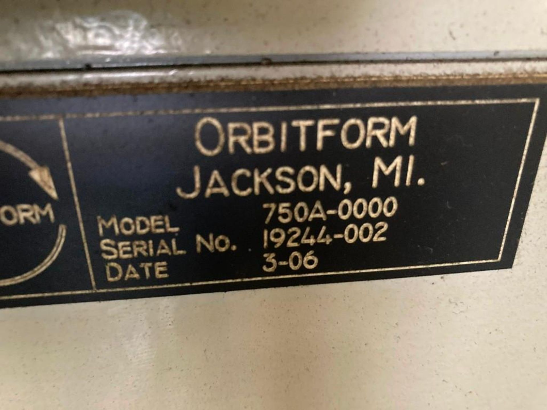 Orbitform Bench Top Orbital Riveting Machine Model 750A-0000 - Image 2 of 2