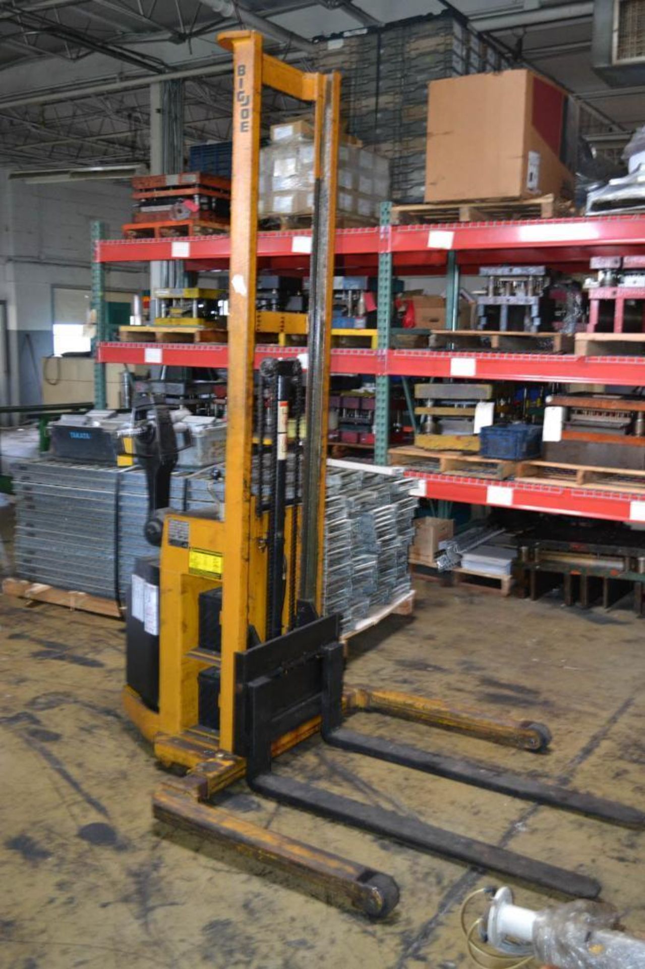 Big Joe 2000 lb. PDI-24-A07 Electric Walk Behind Stacker Lift.