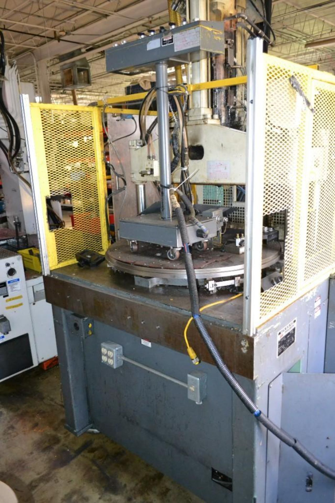 Nissei 60 Ton 2.4 oz. Rotary Platen Vertical Injection Molding Machine, Model TH60R9VSE