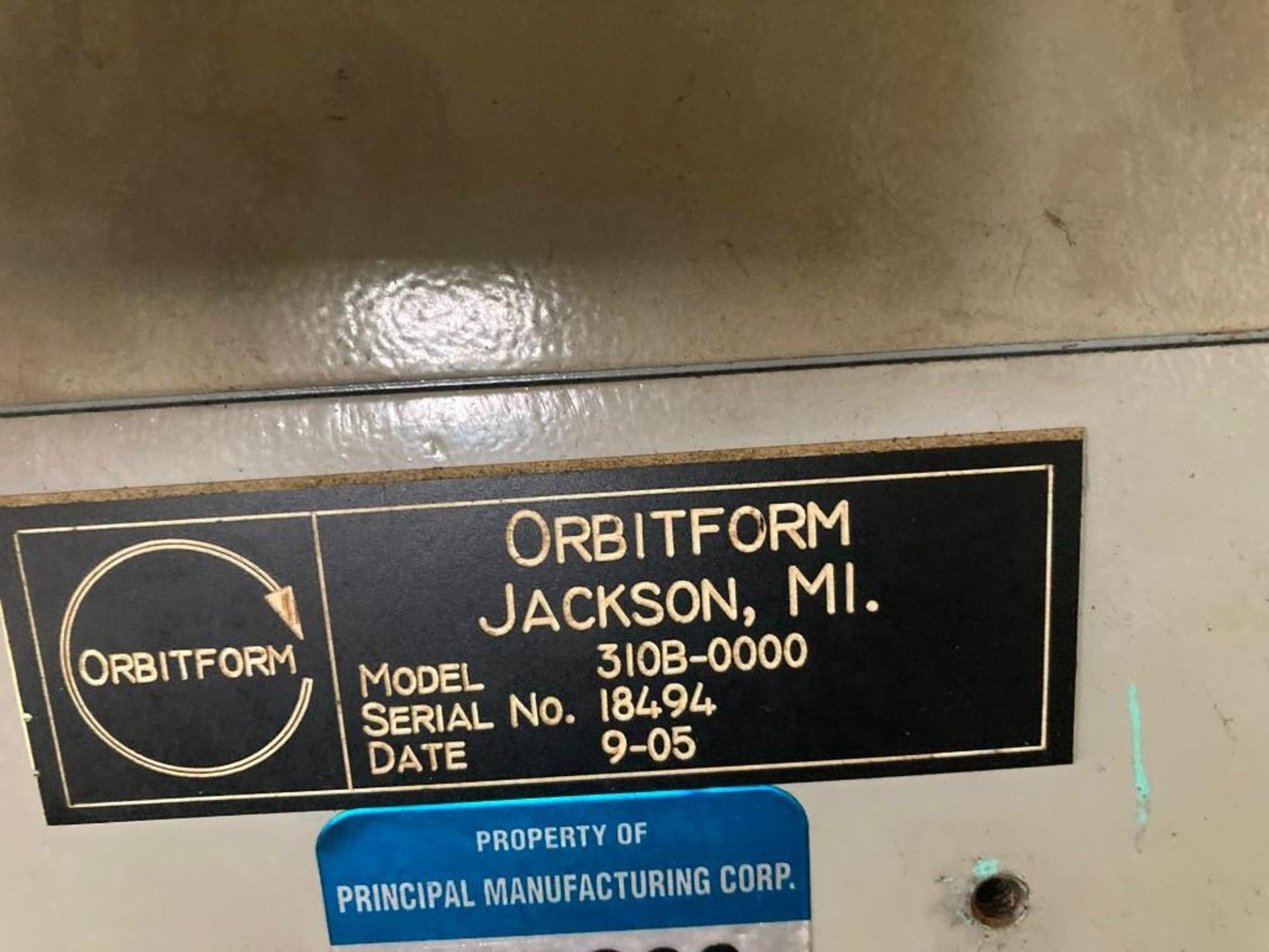 Orbitform Bench Top Orbital Riveting Machine Model 310B-0000 - Image 5 of 6