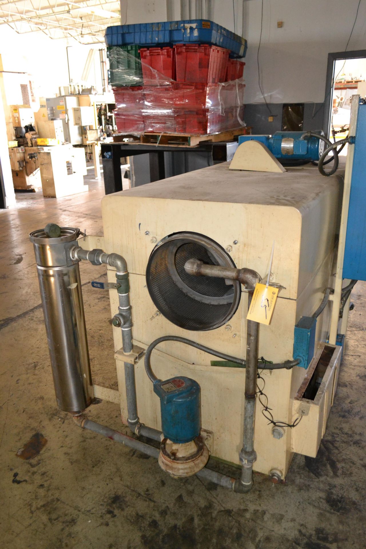 15” Dia. Rotary Pass-Through Parts Washer 72” O.A. Length