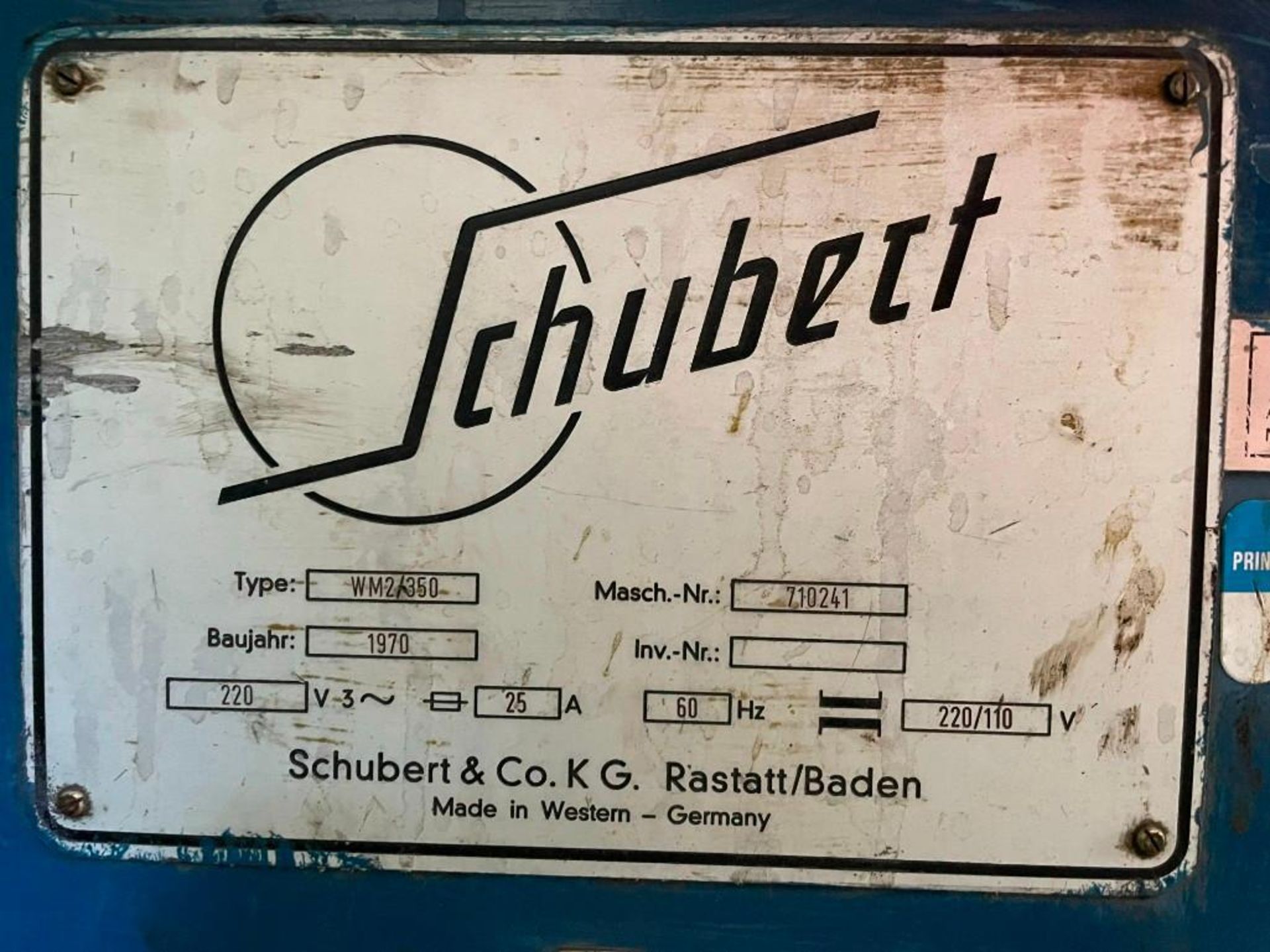 Schubert 13” Power Stock Straightener Model WM2-350 - Image 3 of 4