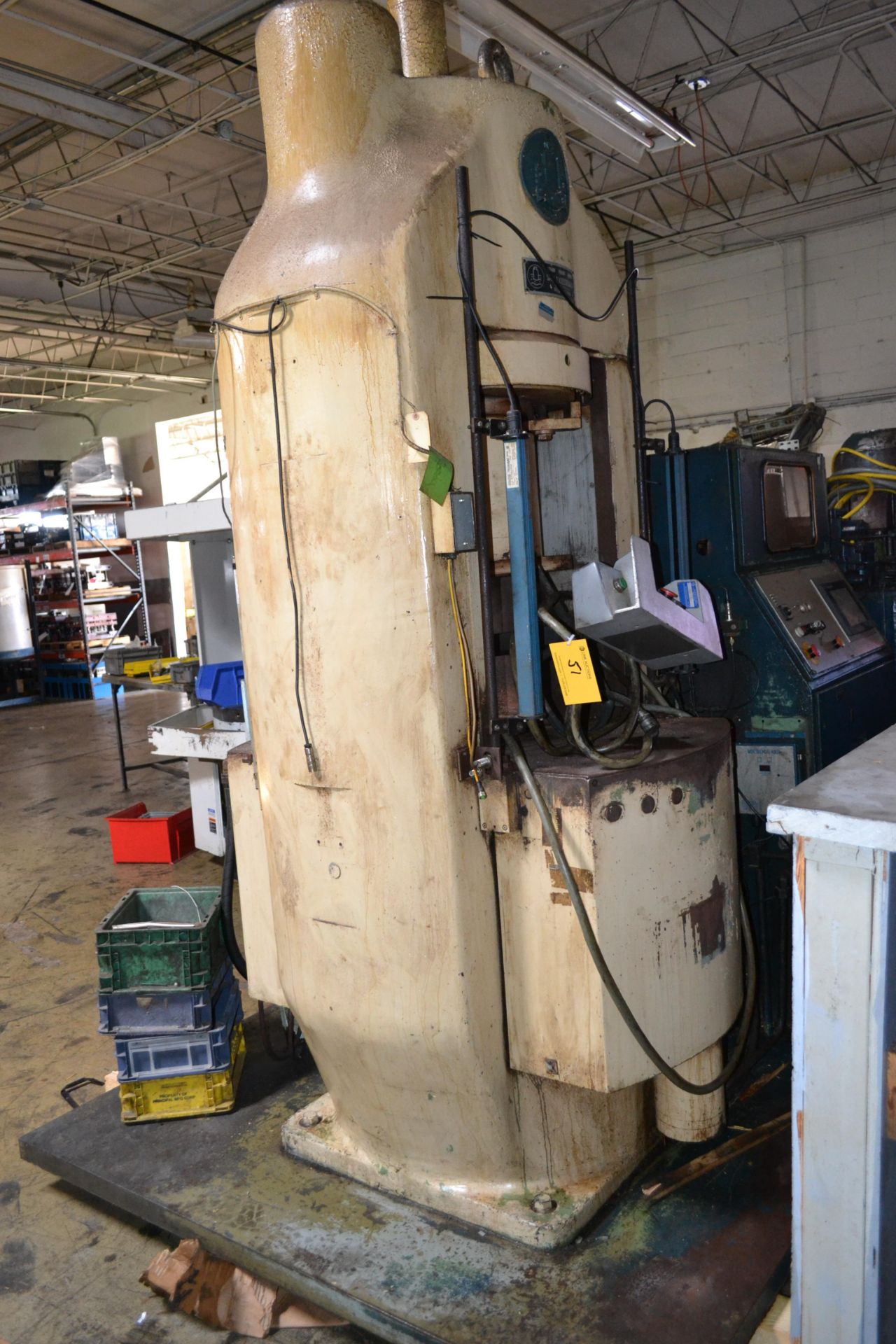 Sack & Kiesselbach 1000 Ton Hydraulic Press.