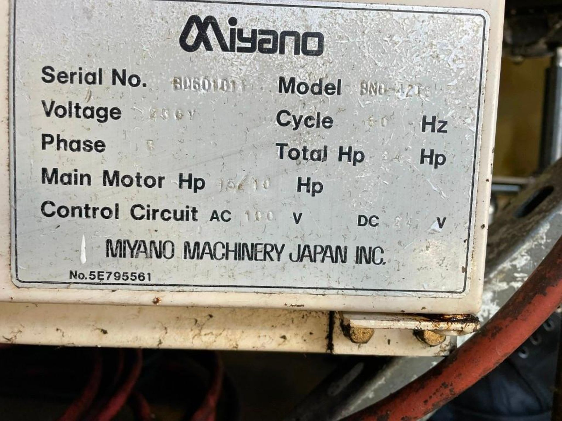 Miyano Model BND-42T5 CNC Turning Center - Image 11 of 11