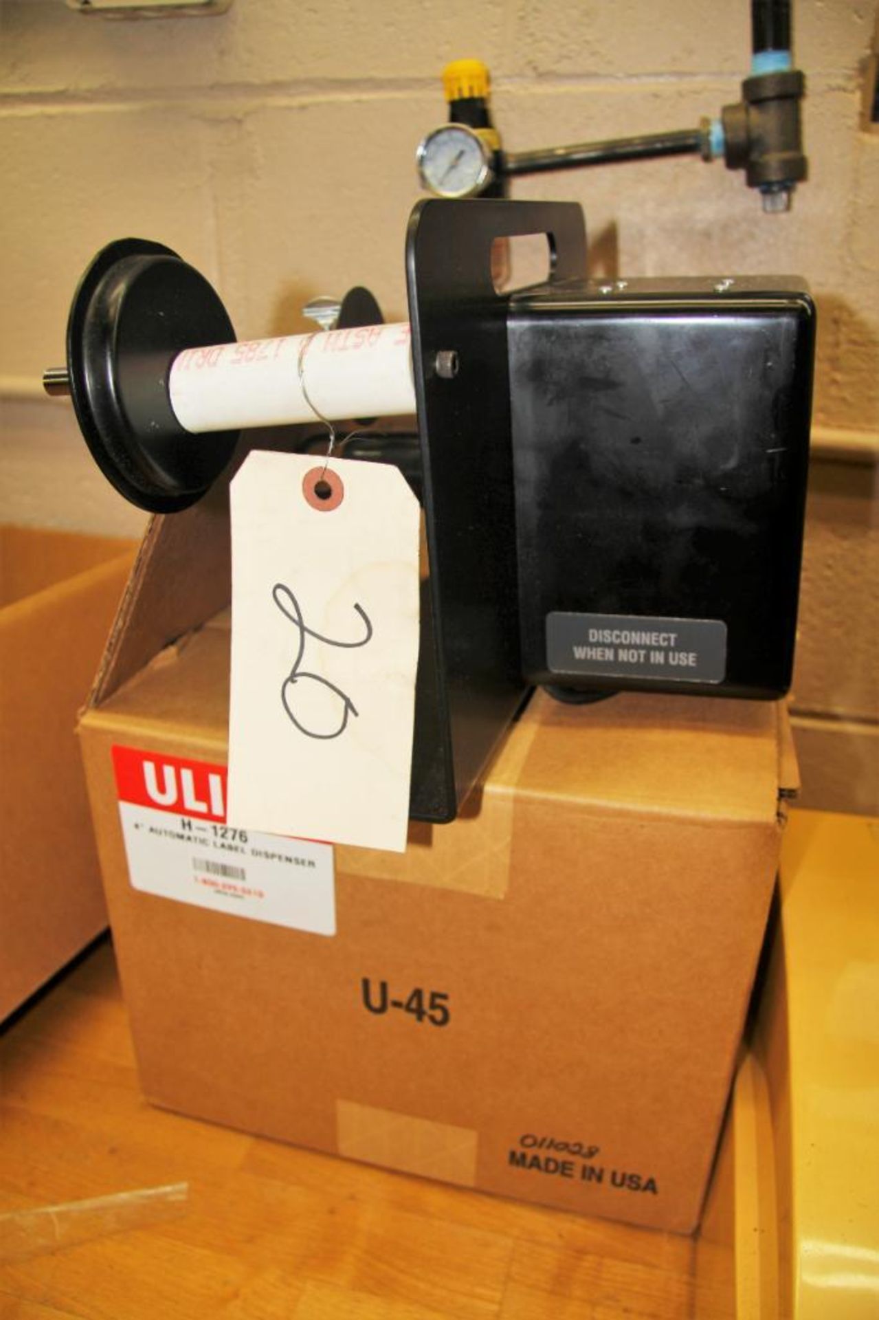 U-Line, H-1266, 4" Automatic Label Dispenser
