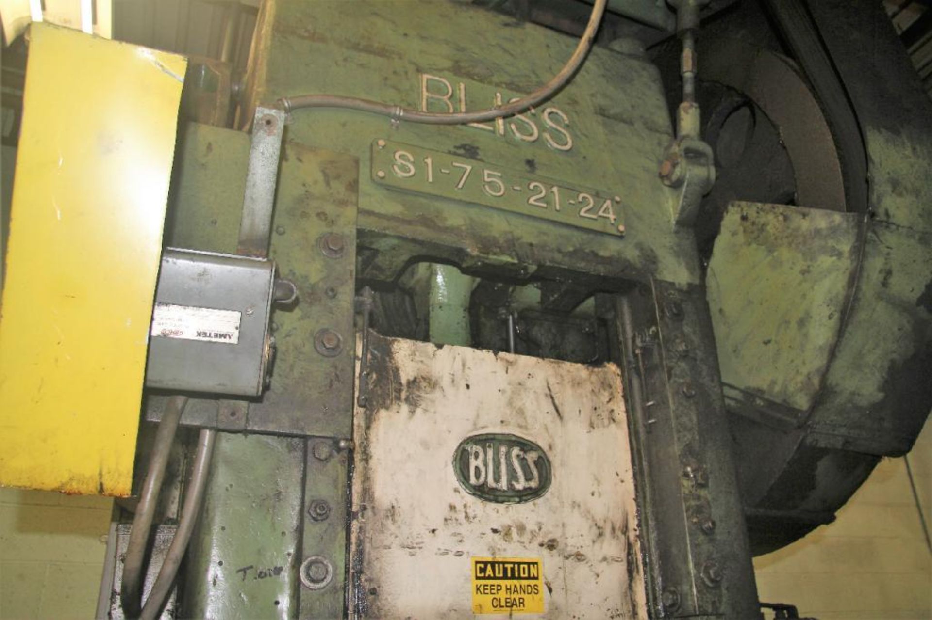 75-Ton Bliss Mdl.Si-75-21-24 Striaght Side, Single Crank Punch Press - Image 3 of 8